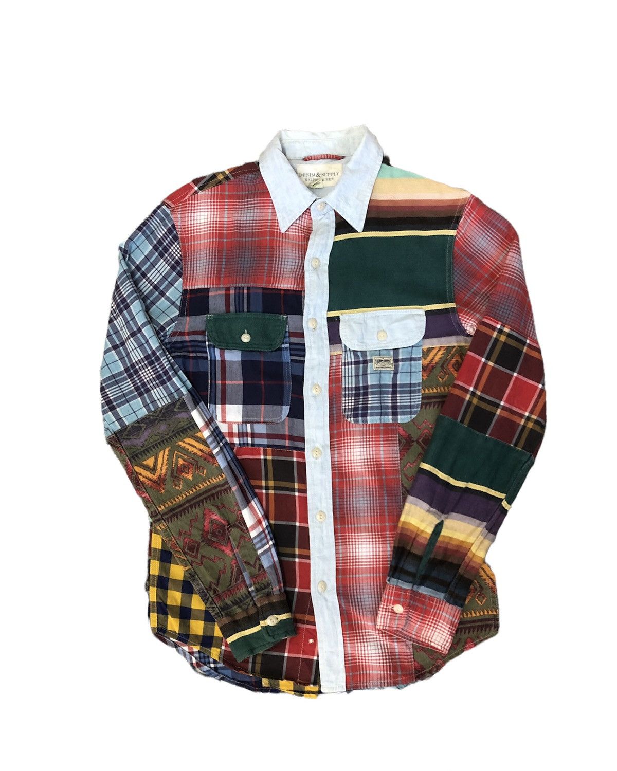 Vintage Denim Supply Ralph Lauren Patchwork Sashiko Shirt