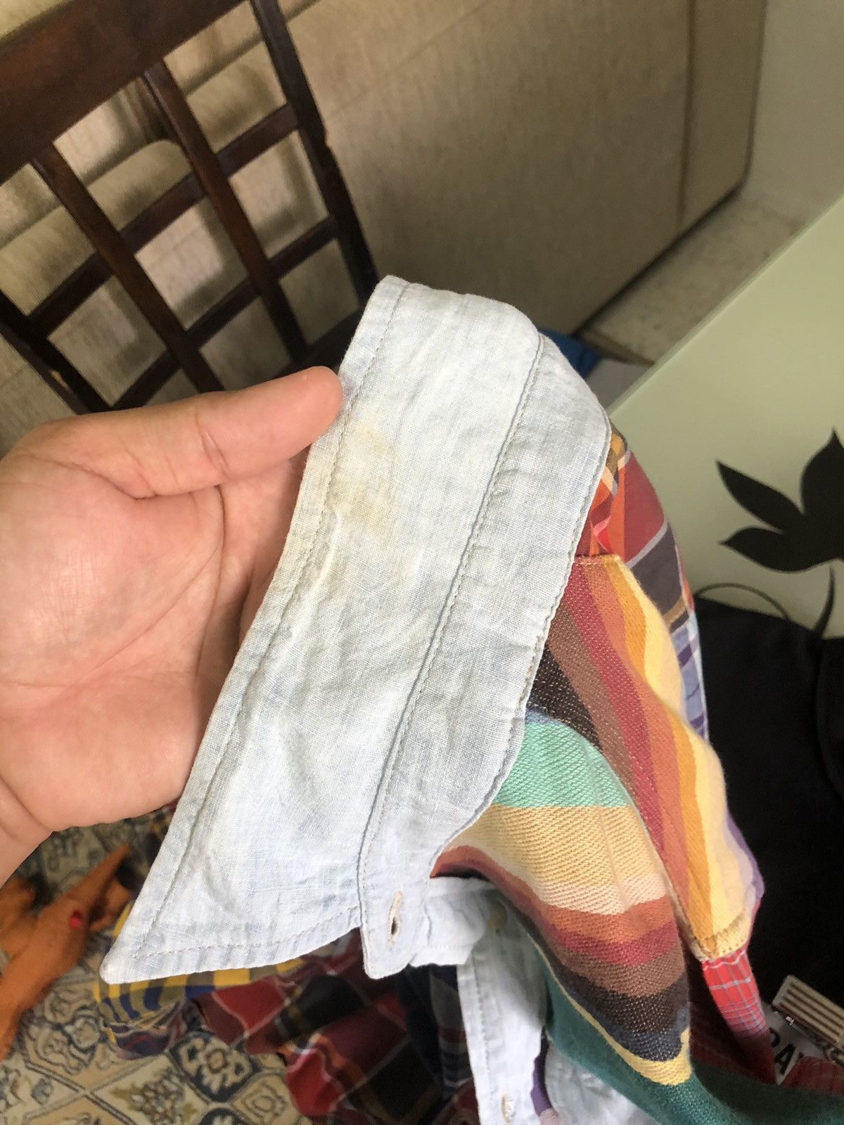 Ralph Lauren Vintage Denim & Supply Ralph Lauren Patchwork Sashiko Shirt Size US XS / EU 42 / 0 - 19 Thumbnail