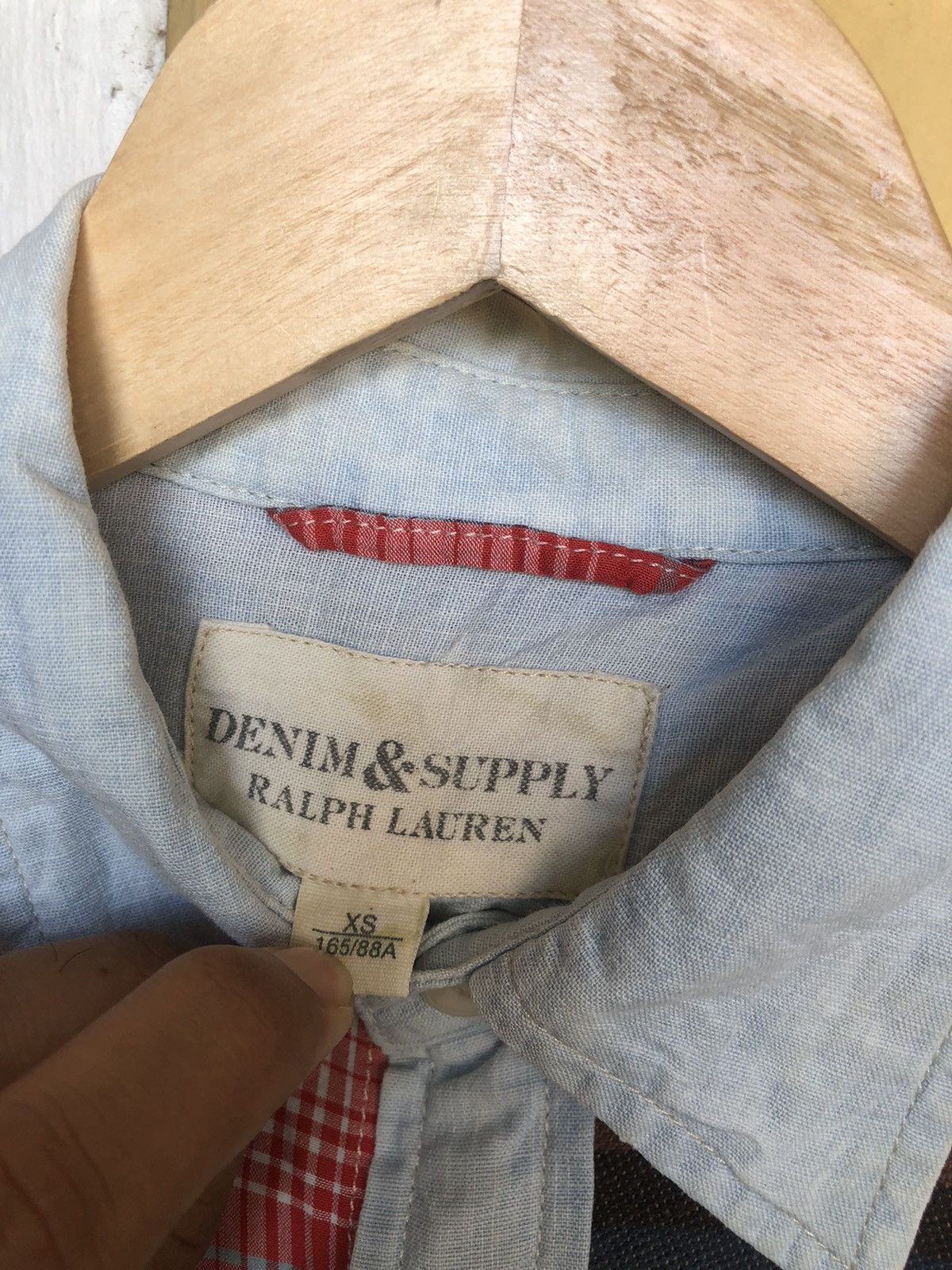 Ralph Lauren Vintage Denim & Supply Ralph Lauren Patchwork Sashiko Shirt Size US XS / EU 42 / 0 - 9 Thumbnail