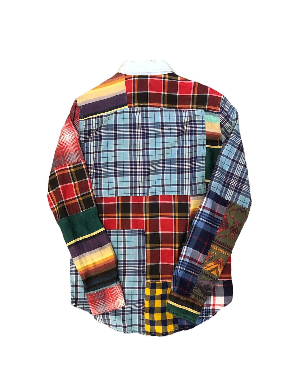 Ralph Lauren Vintage Denim & Supply Ralph Lauren Patchwork Sashiko Shirt Size US XS / EU 42 / 0 - 2 Thumbnail