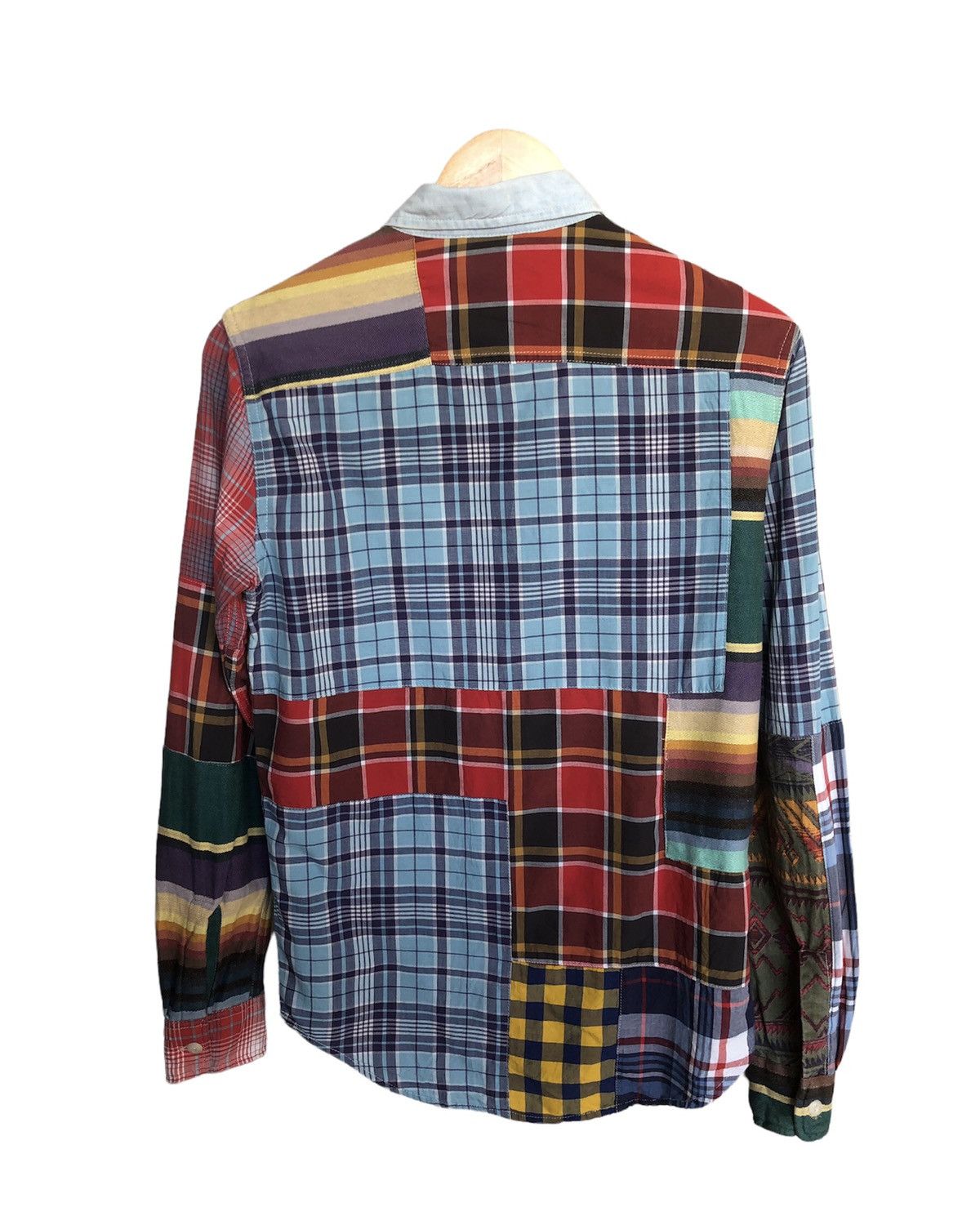 Ralph Lauren Vintage Denim & Supply Ralph Lauren Patchwork Sashiko Shirt Size US XS / EU 42 / 0 - 4 Thumbnail