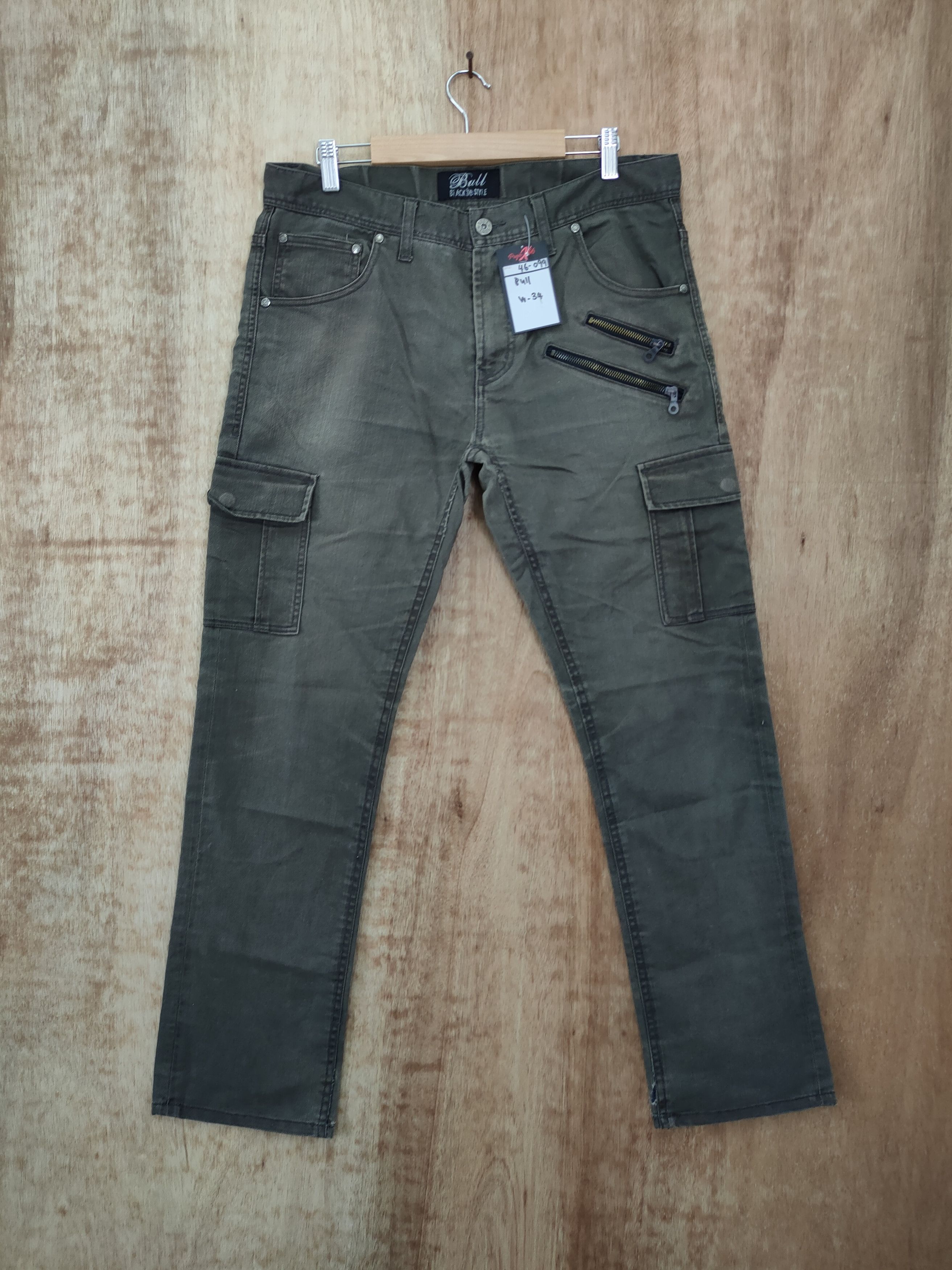 Japanese Brand DLL Bull japan multipocket tactical cargo pants #46-099 Size US 34 / EU 50 - 1 Thumbnail