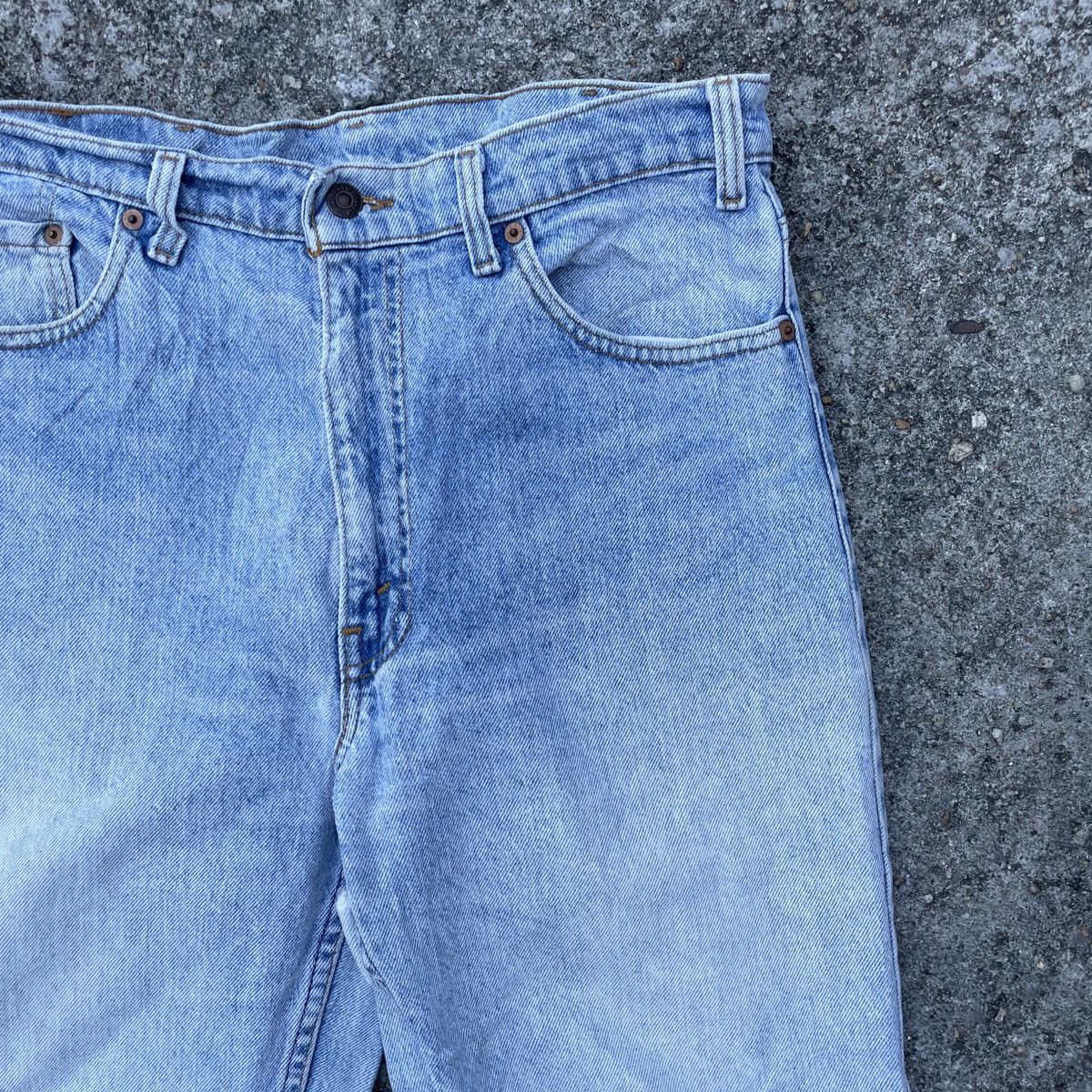 Levi's Vintage 90s Levis Made In Usa Distressed Denim Jeans Size US 32 / EU 48 - 2 Thumbnail
