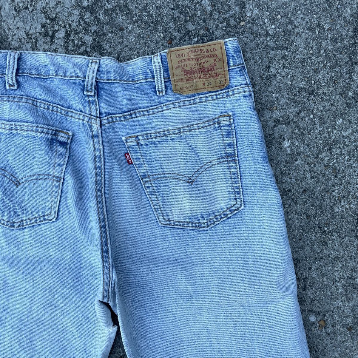 Levi's Vintage 90s Levis Made In Usa Distressed Denim Jeans Size US 32 / EU 48 - 8 Thumbnail