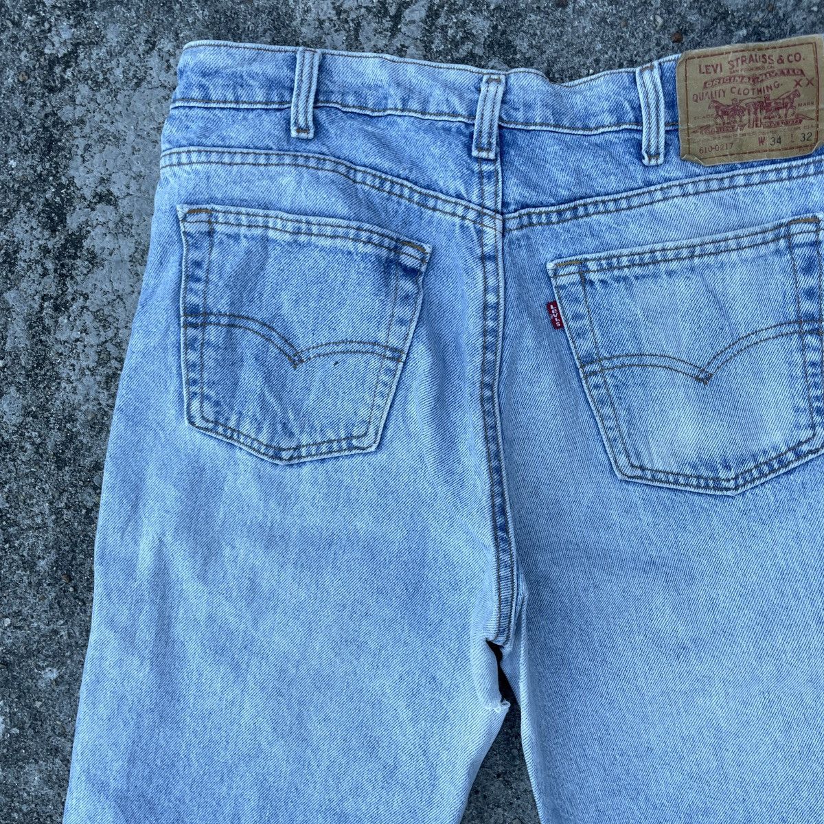 Levi's Vintage 90s Levis Made In Usa Distressed Denim Jeans Size US 32 / EU 48 - 9 Thumbnail