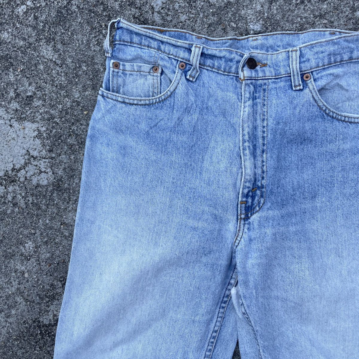 Levi's Vintage 90s Levis Made In Usa Distressed Denim Jeans Size US 32 / EU 48 - 3 Thumbnail