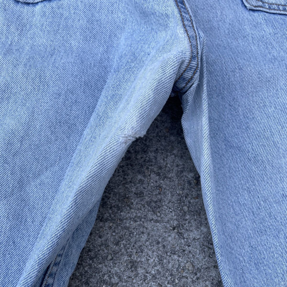 Levi's Vintage 90s Levis Made In Usa Distressed Denim Jeans Size US 32 / EU 48 - 11 Thumbnail