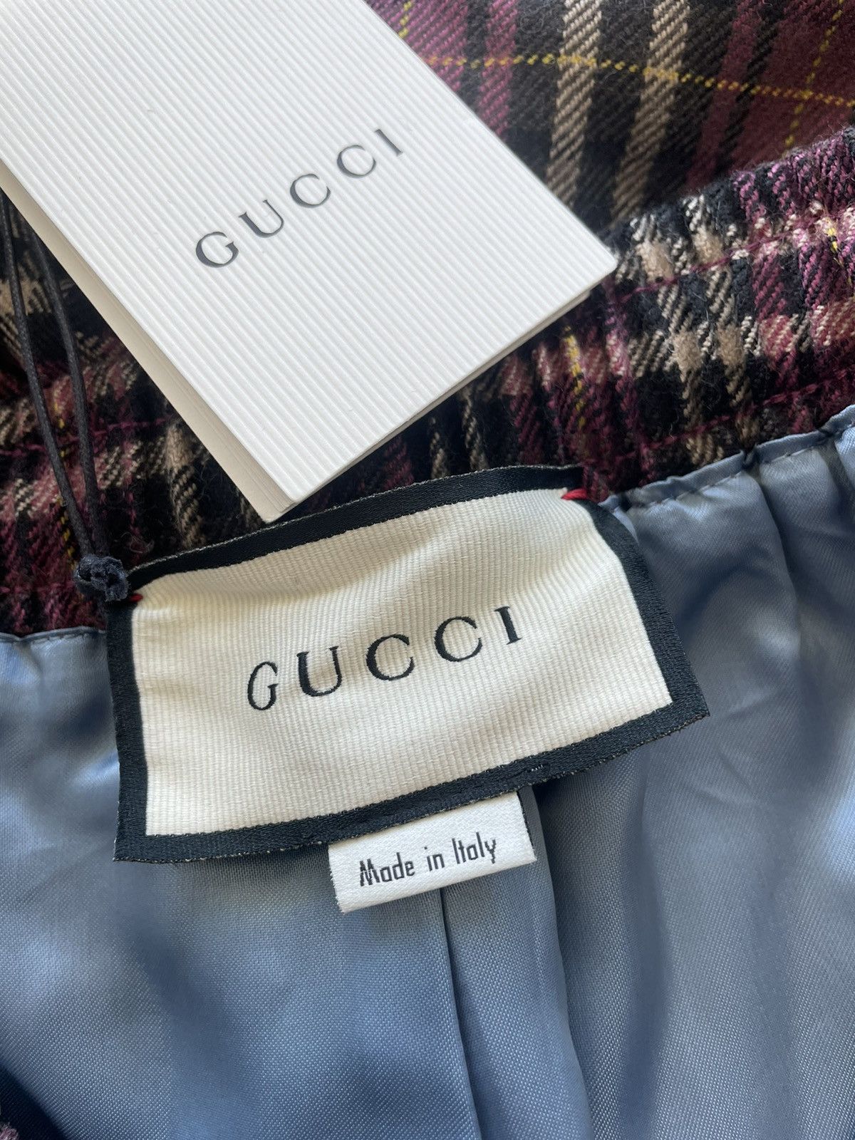 Gucci Oversized Rare Brand New Super Runway Iconic Check Shorts Size US 31 - 4 Thumbnail