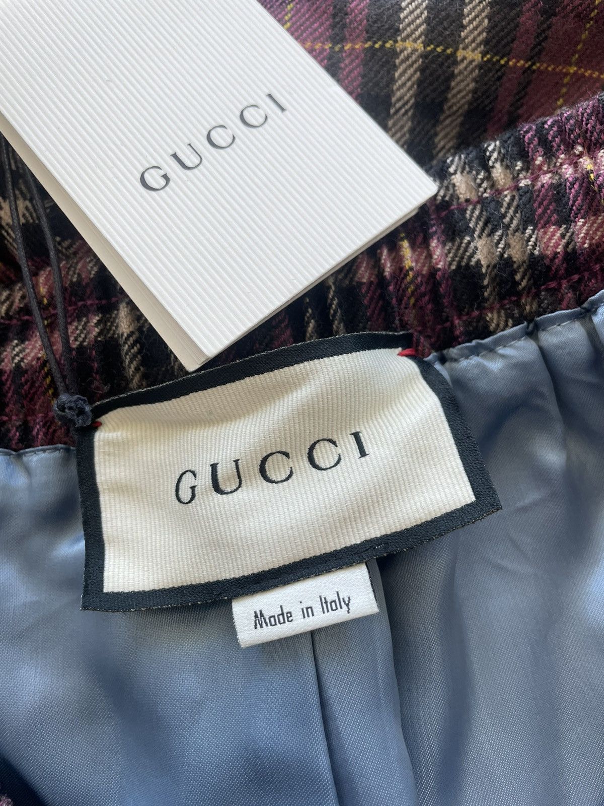 Gucci Oversized Rare Brand New Super Runway Iconic Check Shorts Size US 31 - 14 Thumbnail