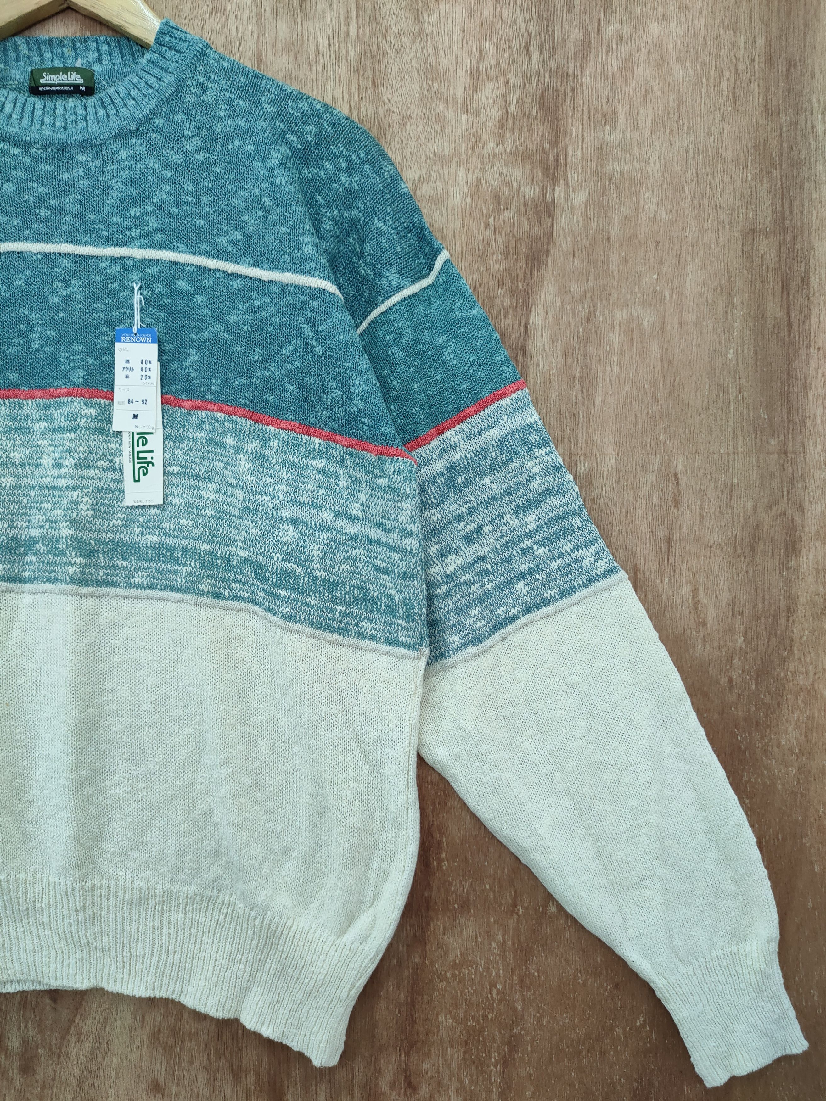 Homespun Knitwear DLL Simple Life knitwear japan streetwear #46-195 Size US M / EU 48-50 / 2 - 3 Thumbnail