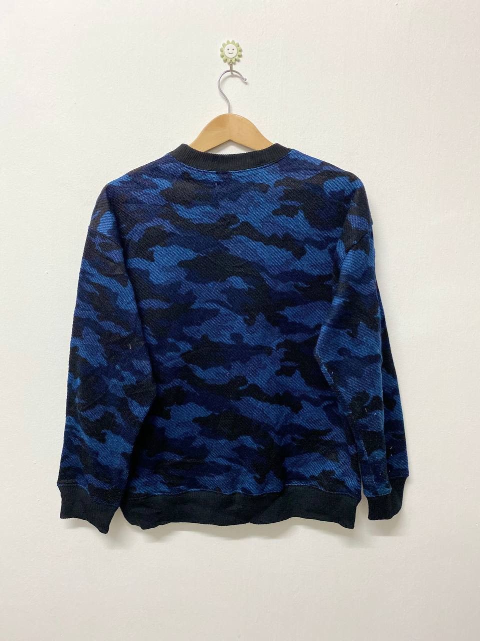 Japanese Brand INHERIT japanese brands Blue Camo Design Sweatshirt Size US M / EU 48-50 / 2 - 2 Thumbnail