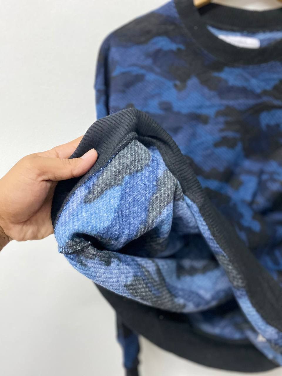 Japanese Brand INHERIT japanese brands Blue Camo Design Sweatshirt Size US M / EU 48-50 / 2 - 4 Thumbnail