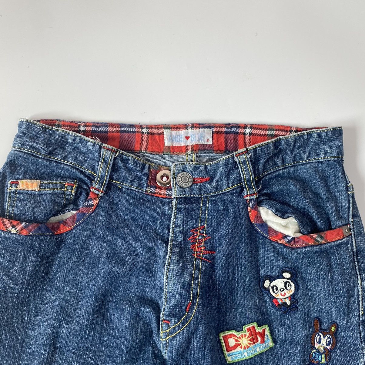 Hysteric Glamour 🖤BLACKFRIDAY🖤1990s Angel Blue - Mini Patch Flared Denim Size US 28 / EU 44 - 6 Thumbnail