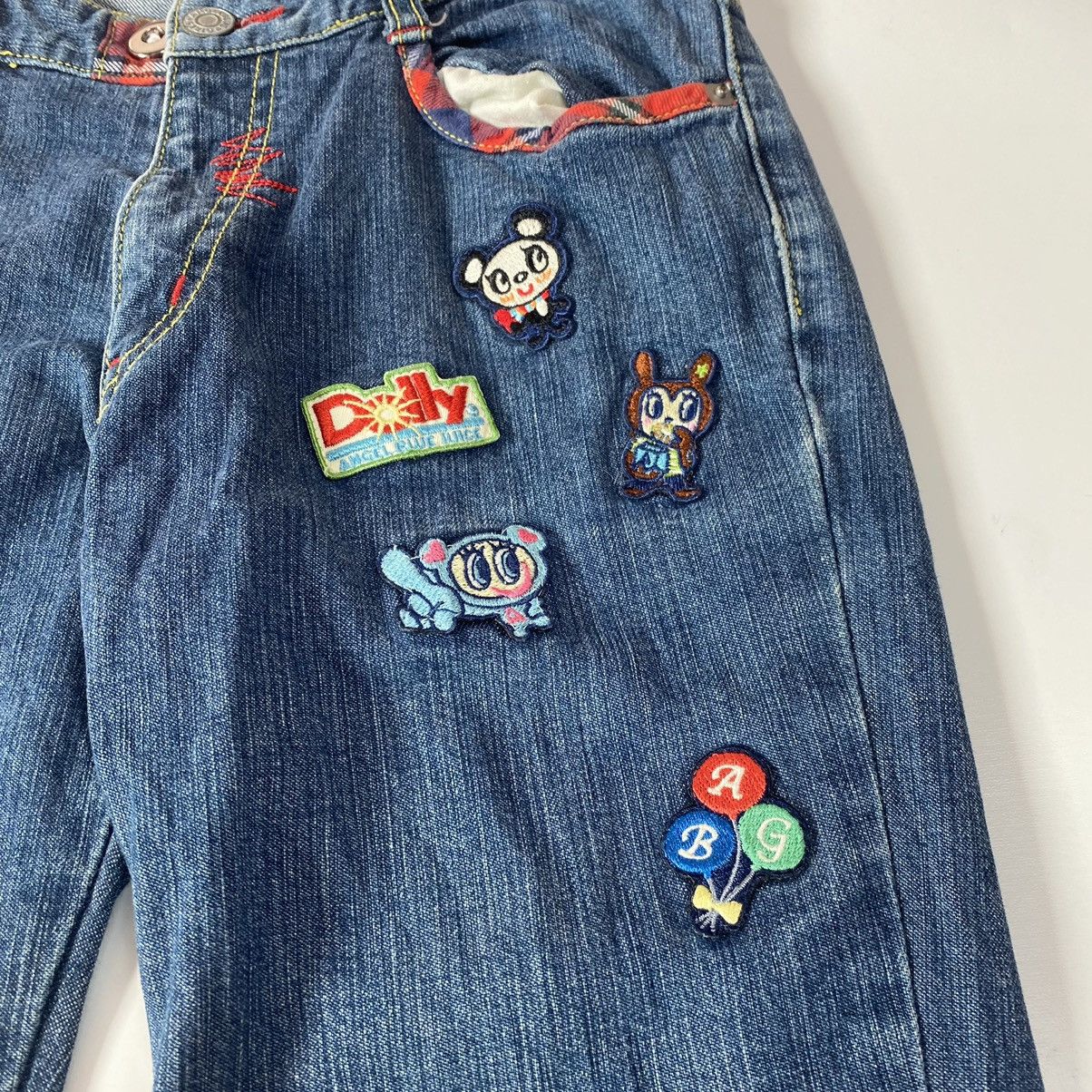 Hysteric Glamour 🖤BLACKFRIDAY🖤1990s Angel Blue - Mini Patch Flared Denim Size US 28 / EU 44 - 5 Thumbnail