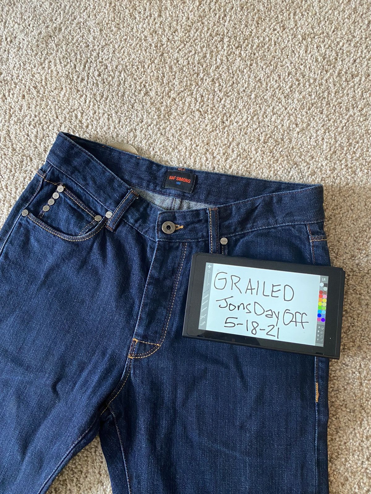 Raf Simons 1995 Diffusion Line Denim Pants / Jeans