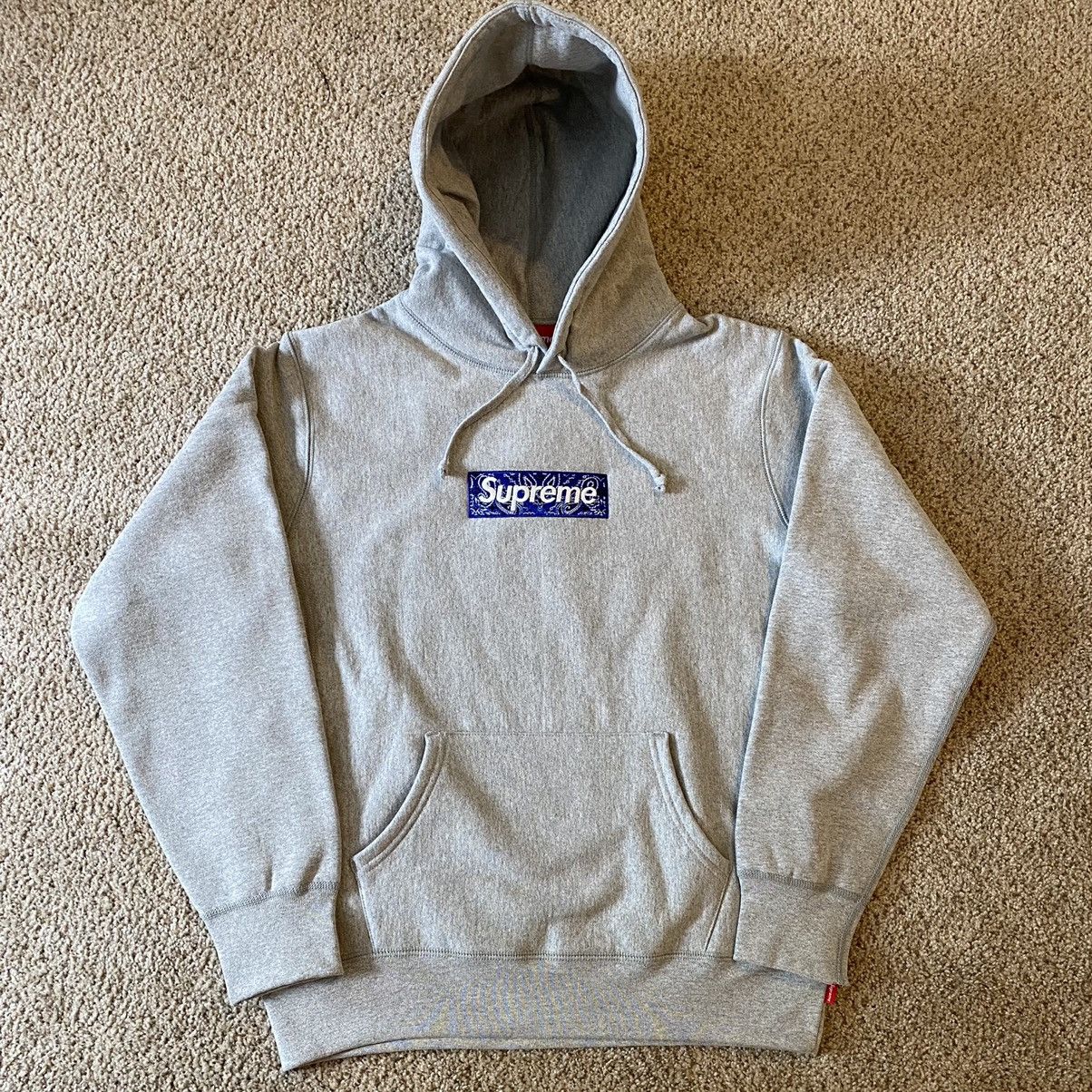 Supreme Supreme Bandana Box Logo Hooded Sweatshirt | Grailed