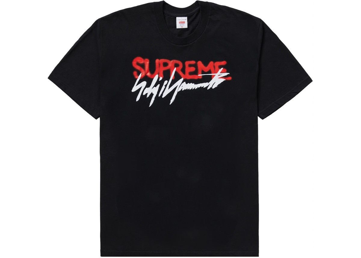 image of Supreme x Yohji Yamamoto Logo Tee Fw20 in Black, Men's (Size XL)