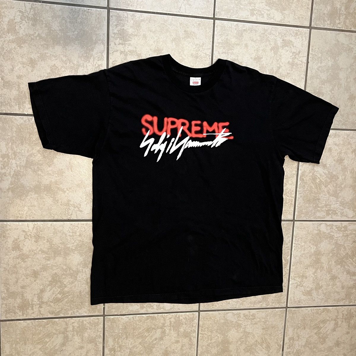 Supreme Supreme x Yohji Yamamoto Logo Tee FW20 | Grailed