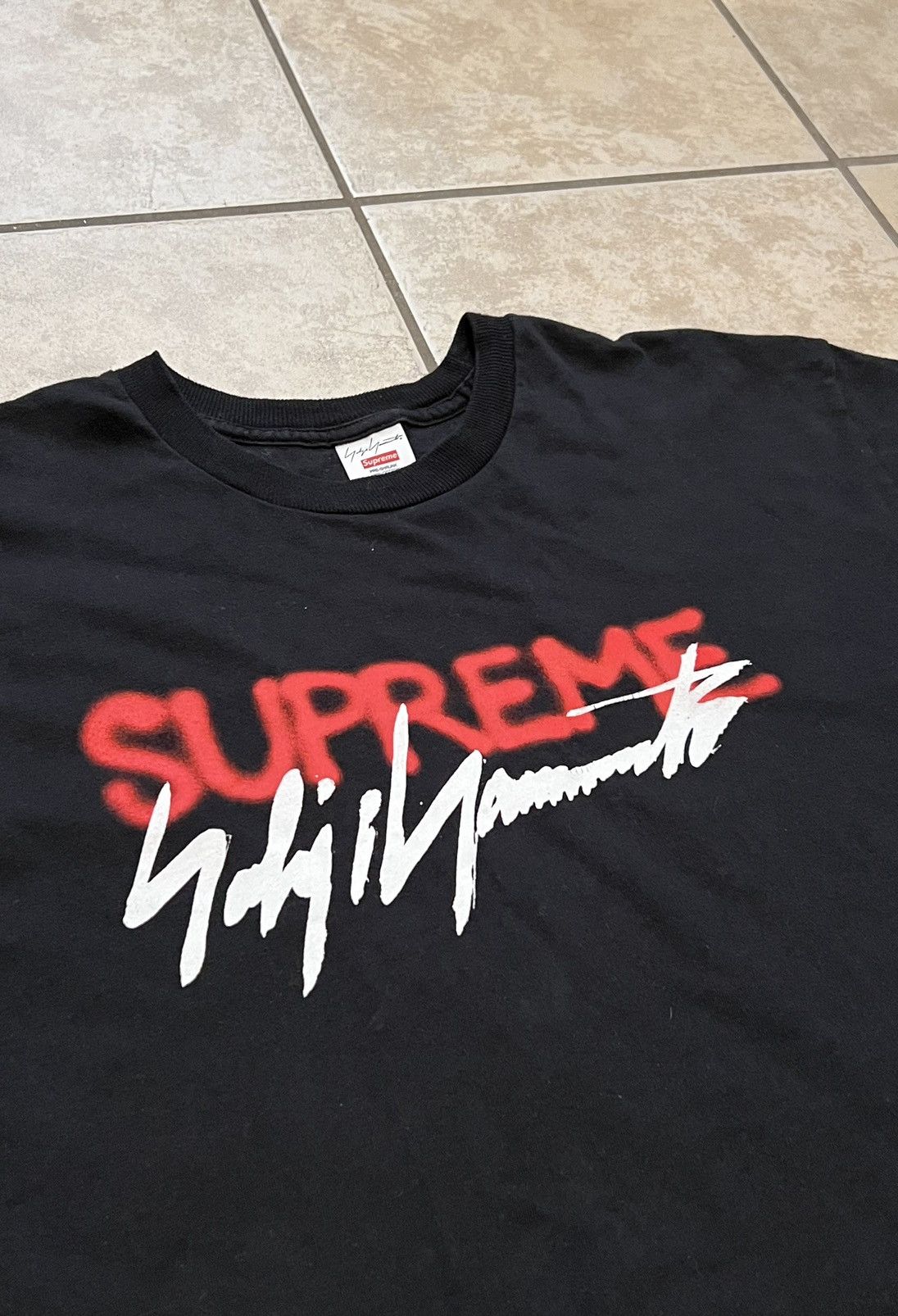 Supreme x Yohji Yamamoto Logo Tee FW20