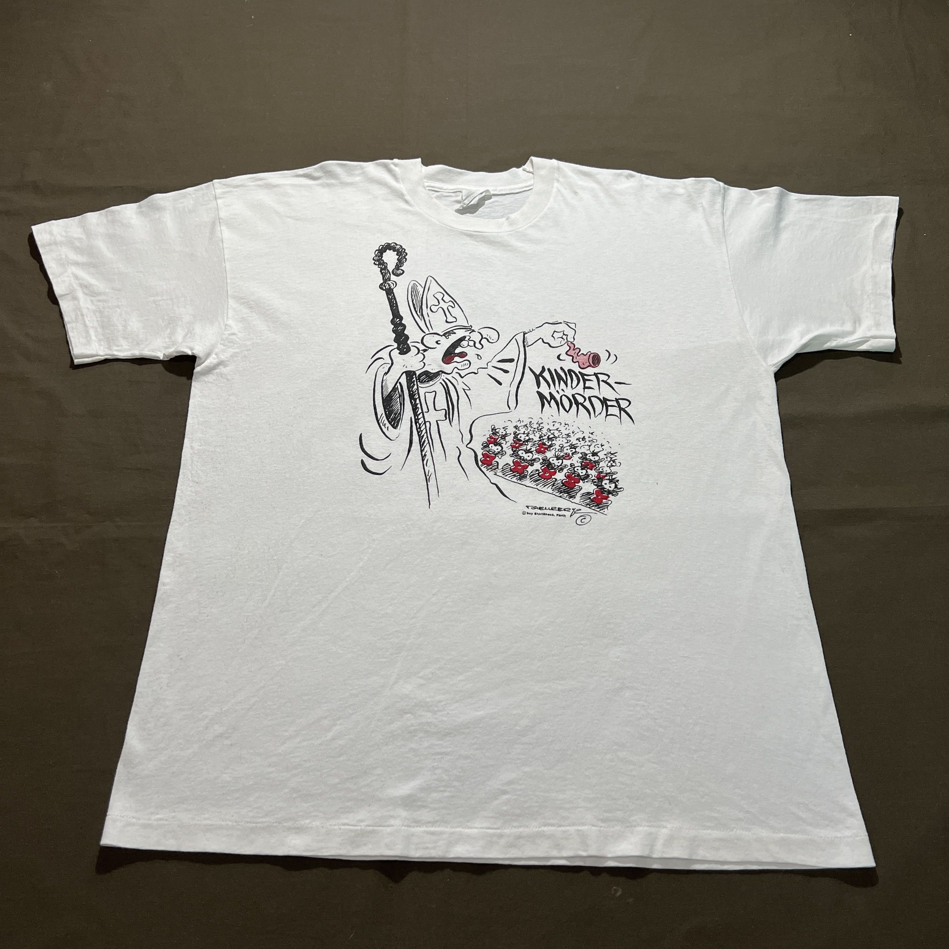 Vintage Vtg 90s Condom kinder Humor Funny Tee graphic streetwear Size US XL / EU 56 / 4 - 3 Thumbnail