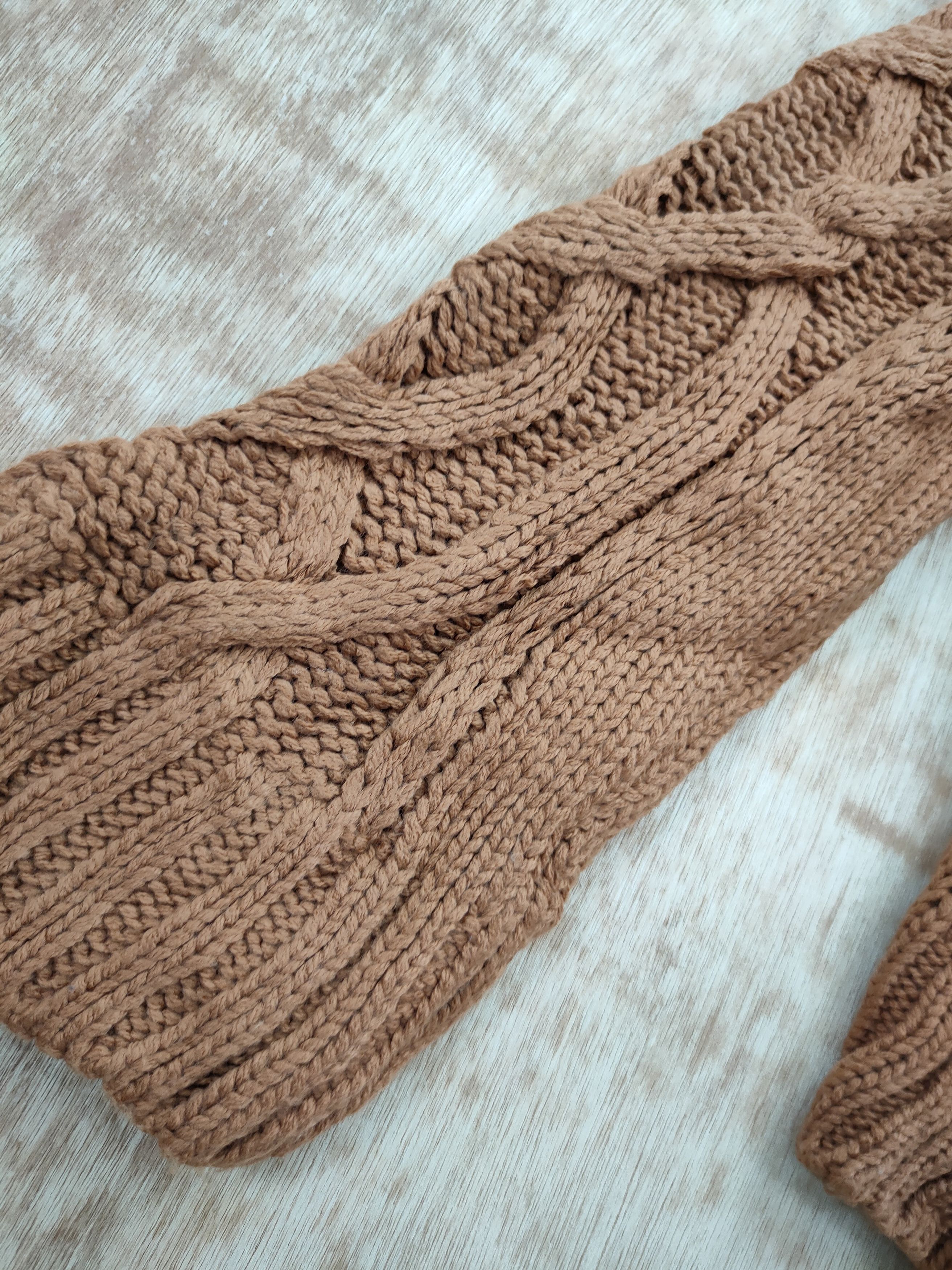 Aran Isles Knitwear DL Ney Cardigan Japan brown cable knitwear #46-146 Size US M / EU 48-50 / 2 - 4 Thumbnail