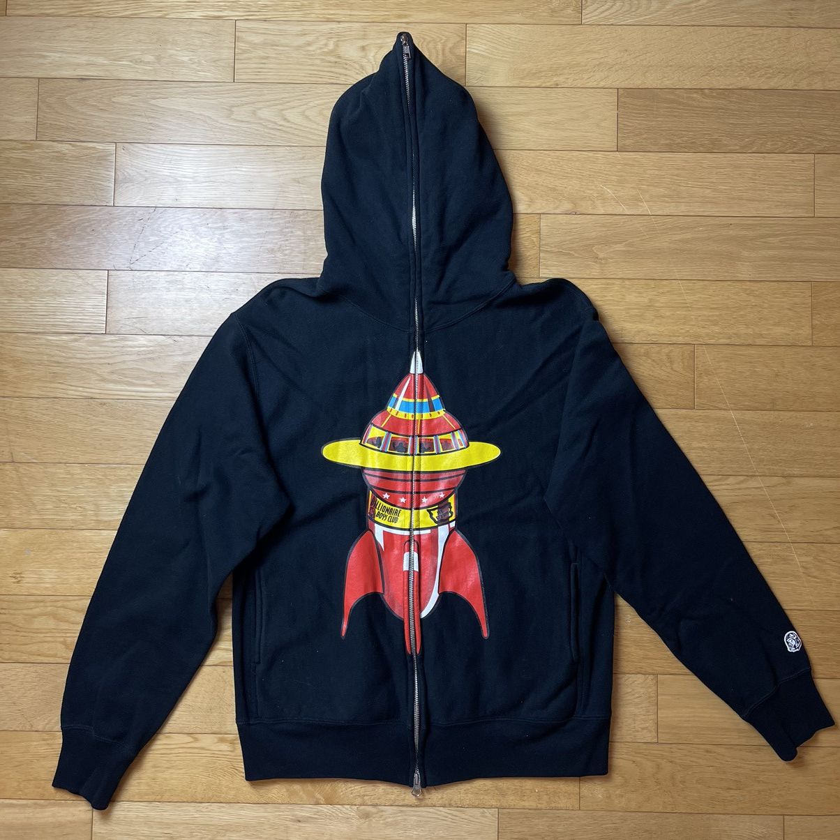 OG BBC BILLIONAIRE BOYS CLUB rocket full zip hoodie