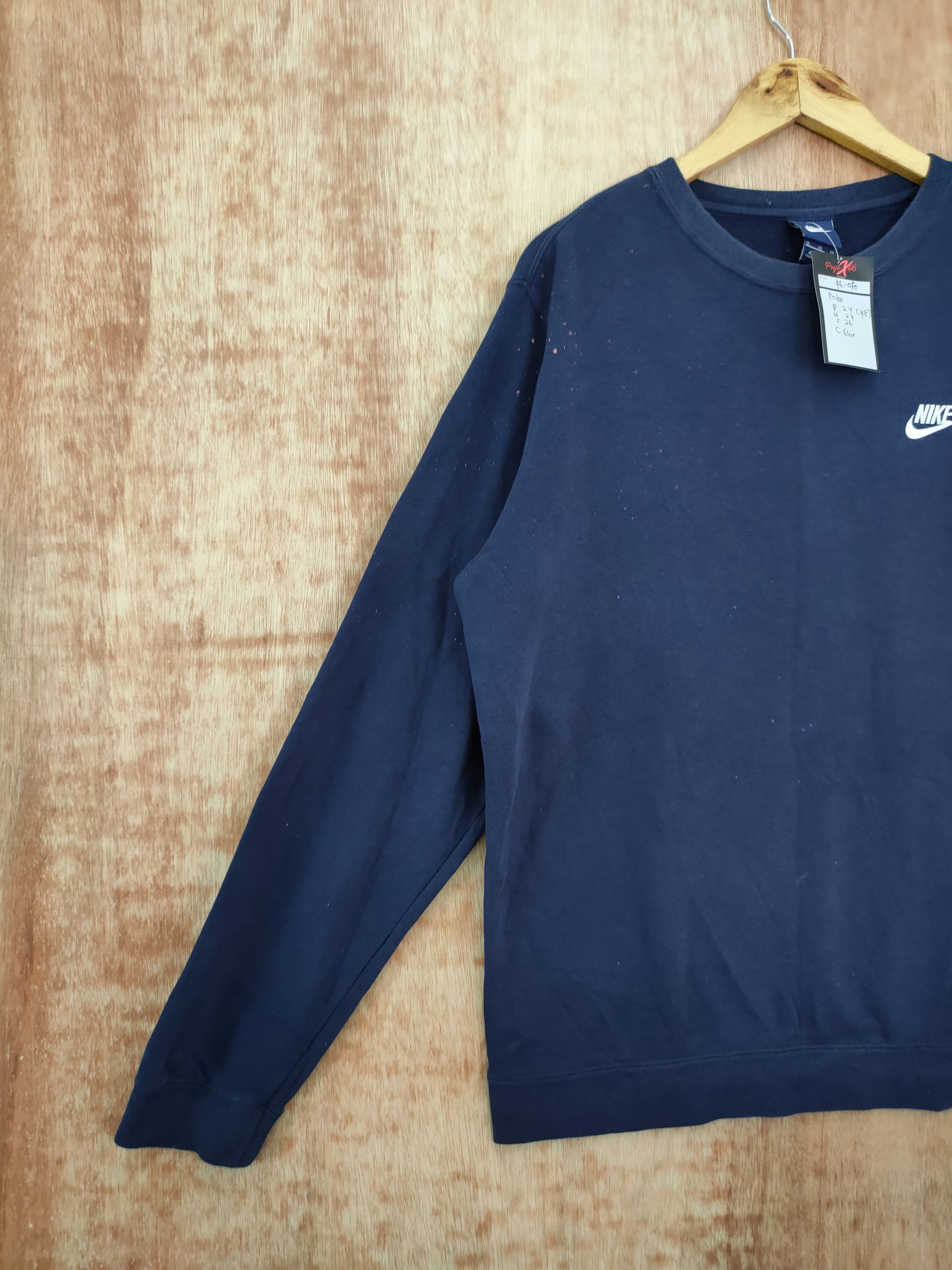 Nike × Vintage Nike embroidered logo plain dark blue vintage #46-070 Size US L / EU 52-54 / 3 - 2 Thumbnail