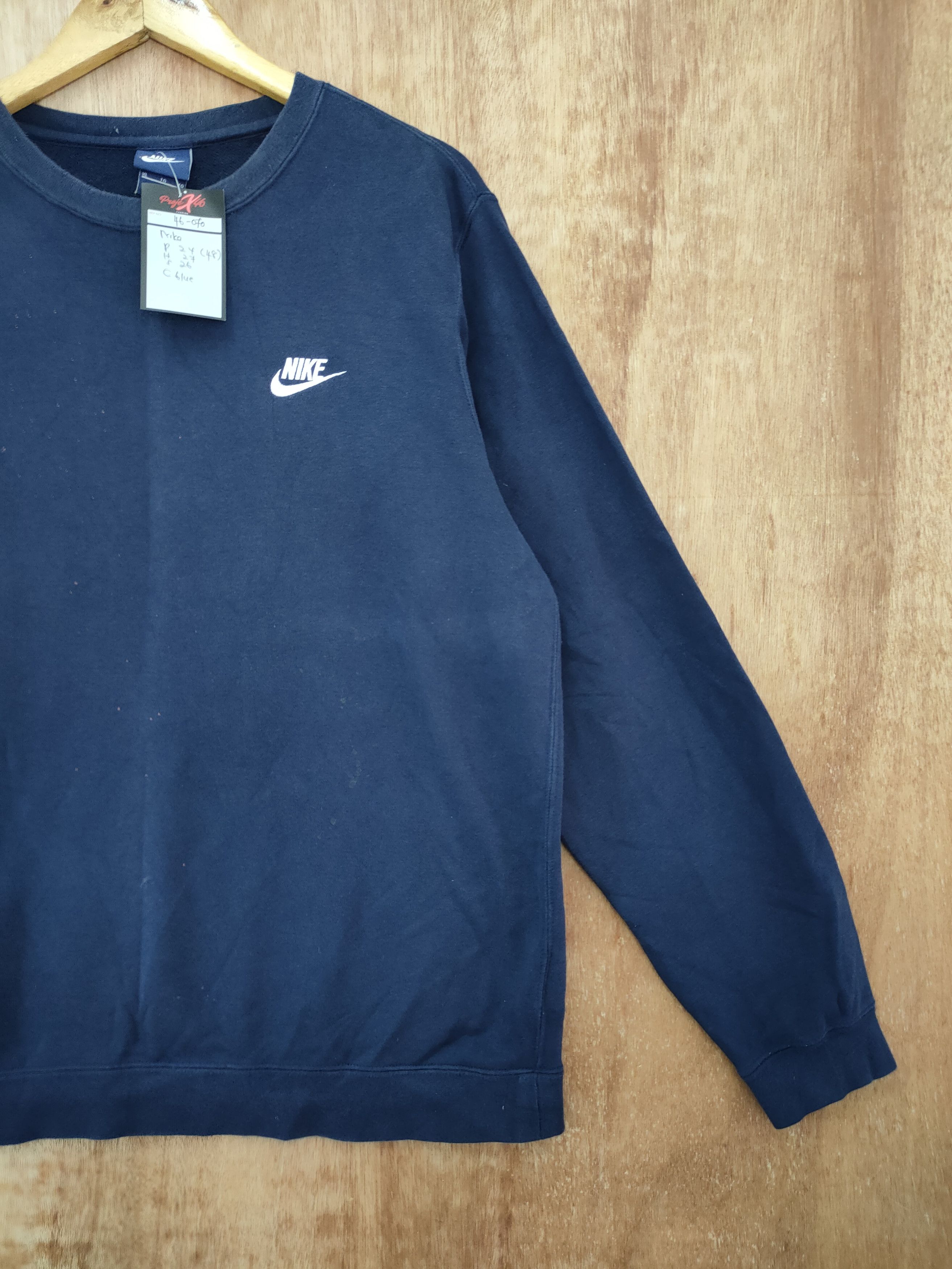 Nike × Vintage Nike embroidered logo plain dark blue vintage #46-070 Size US L / EU 52-54 / 3 - 3 Thumbnail