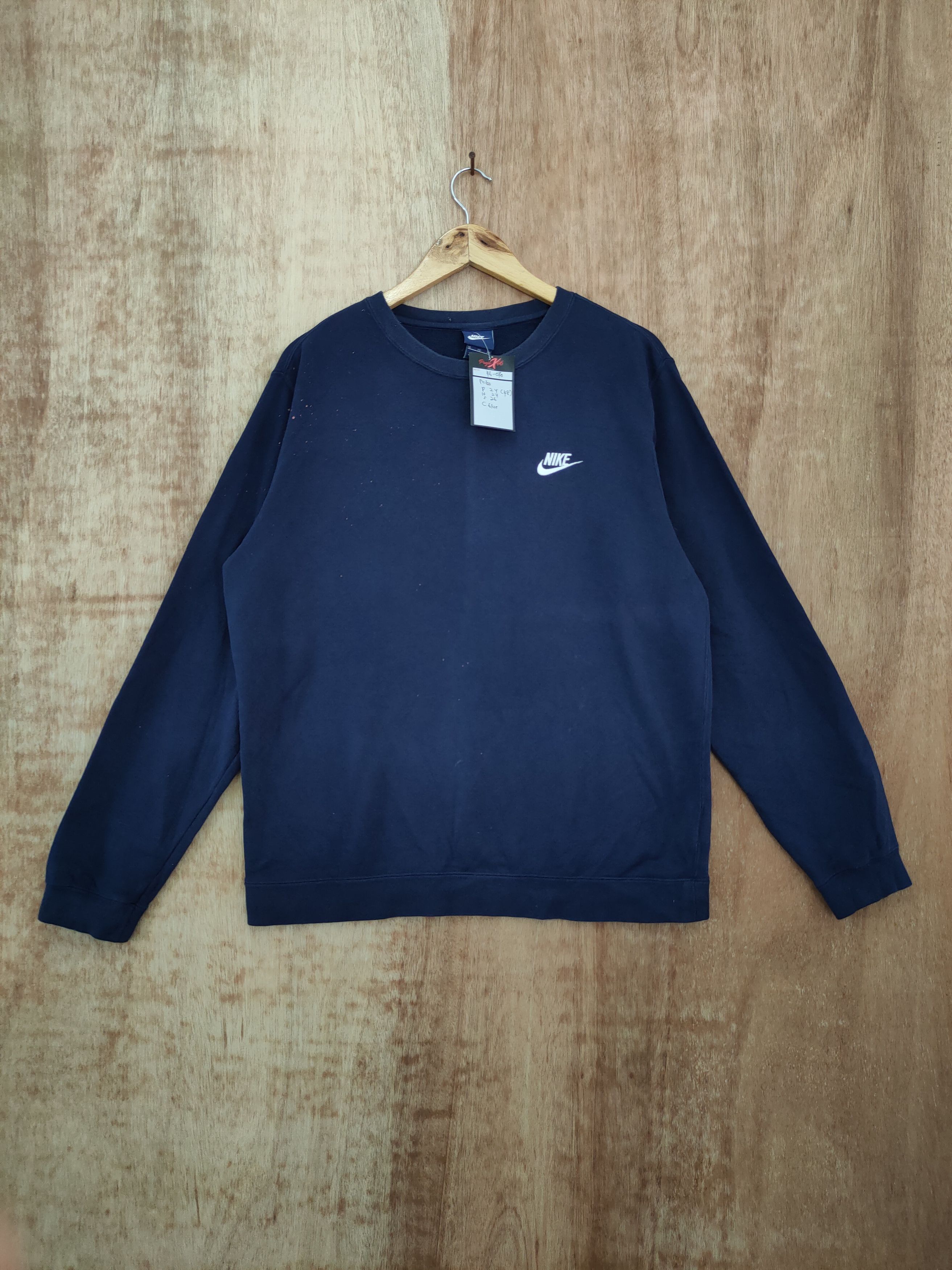Nike × Vintage Nike embroidered logo plain dark blue vintage #46-070 Size US L / EU 52-54 / 3 - 1 Thumbnail