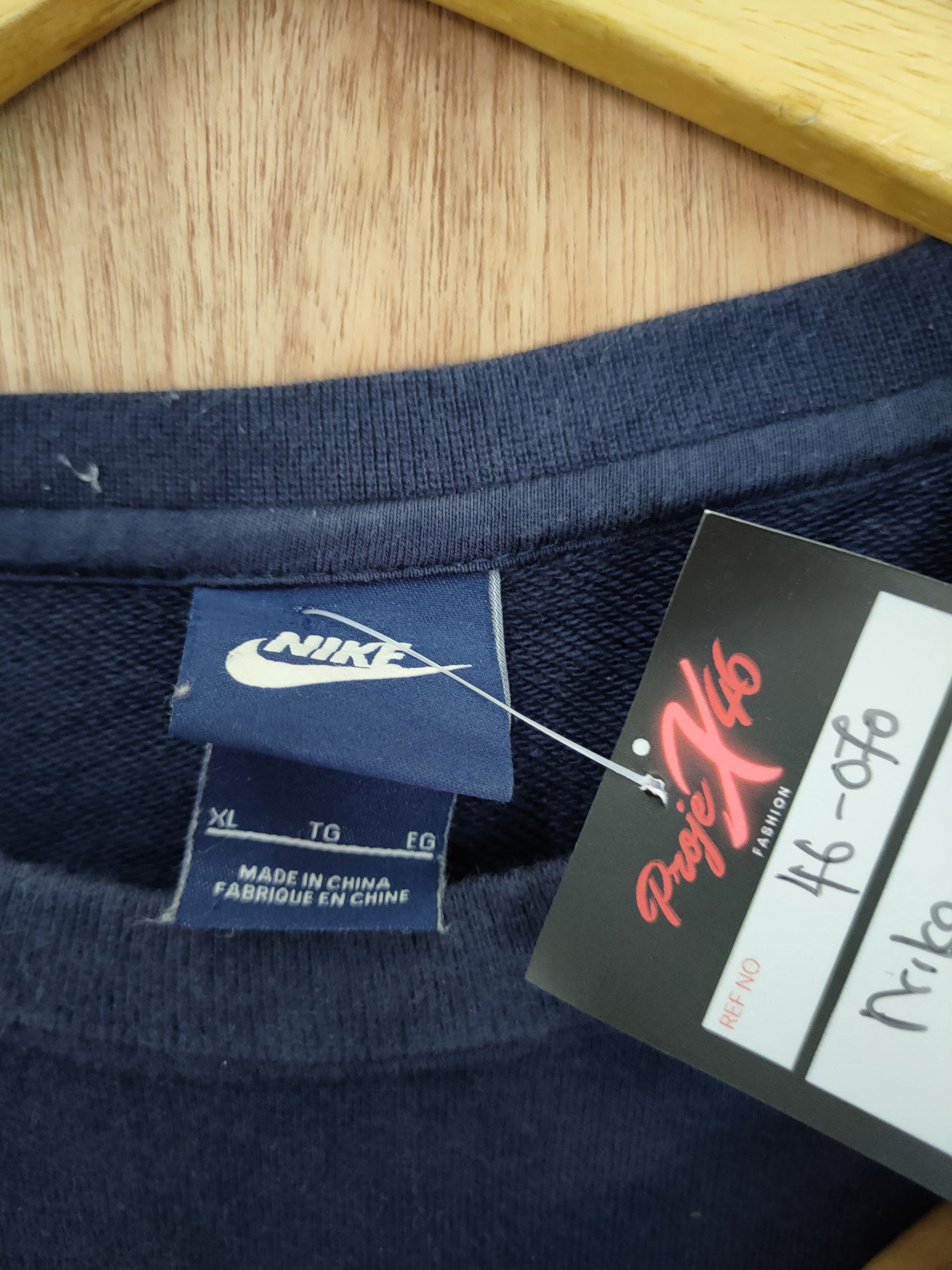 Nike × Vintage Nike embroidered logo plain dark blue vintage #46-070 Size US L / EU 52-54 / 3 - 7 Thumbnail