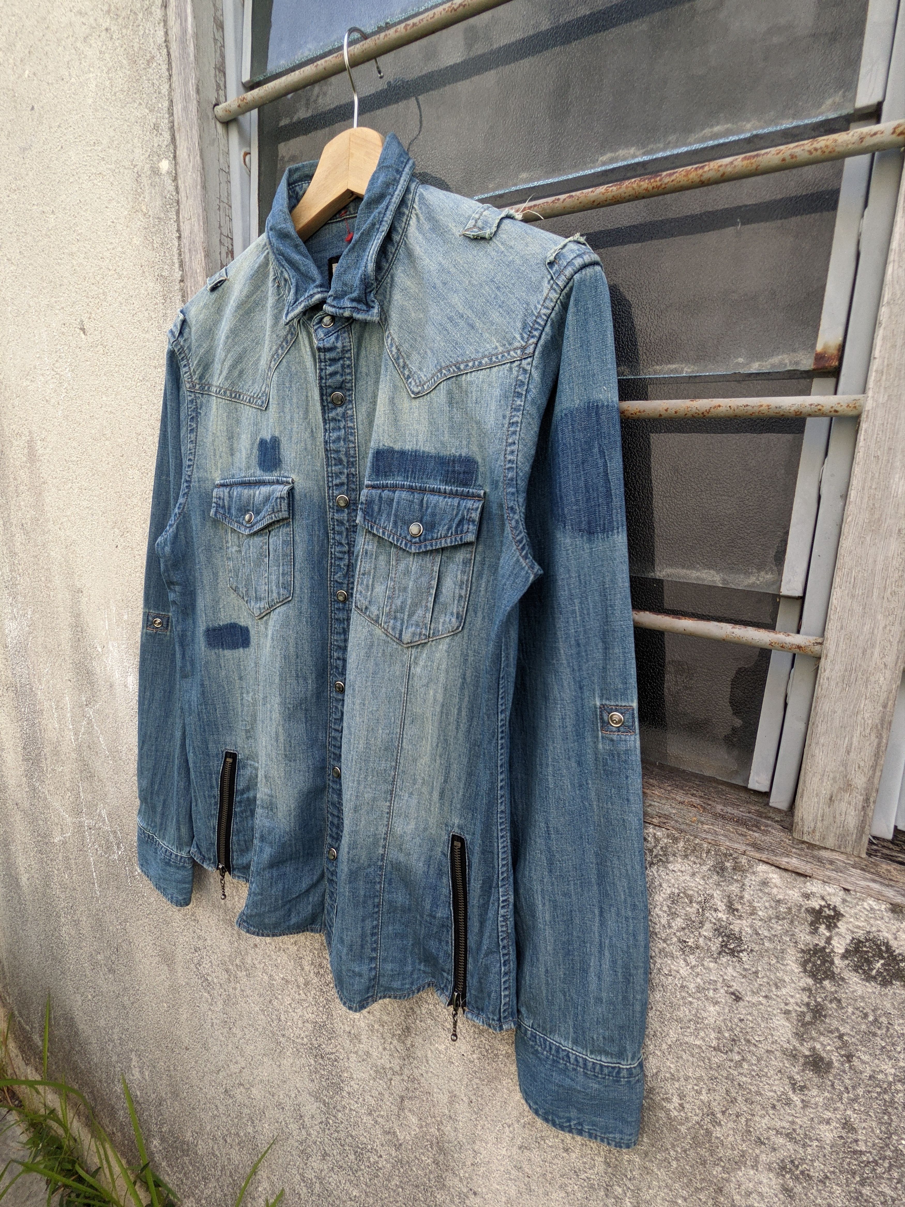 Designer × Japanese Brand Japanese brand PPFM stone wash western shirts Size M / US 6-8 / IT 42-44 - 3 Thumbnail