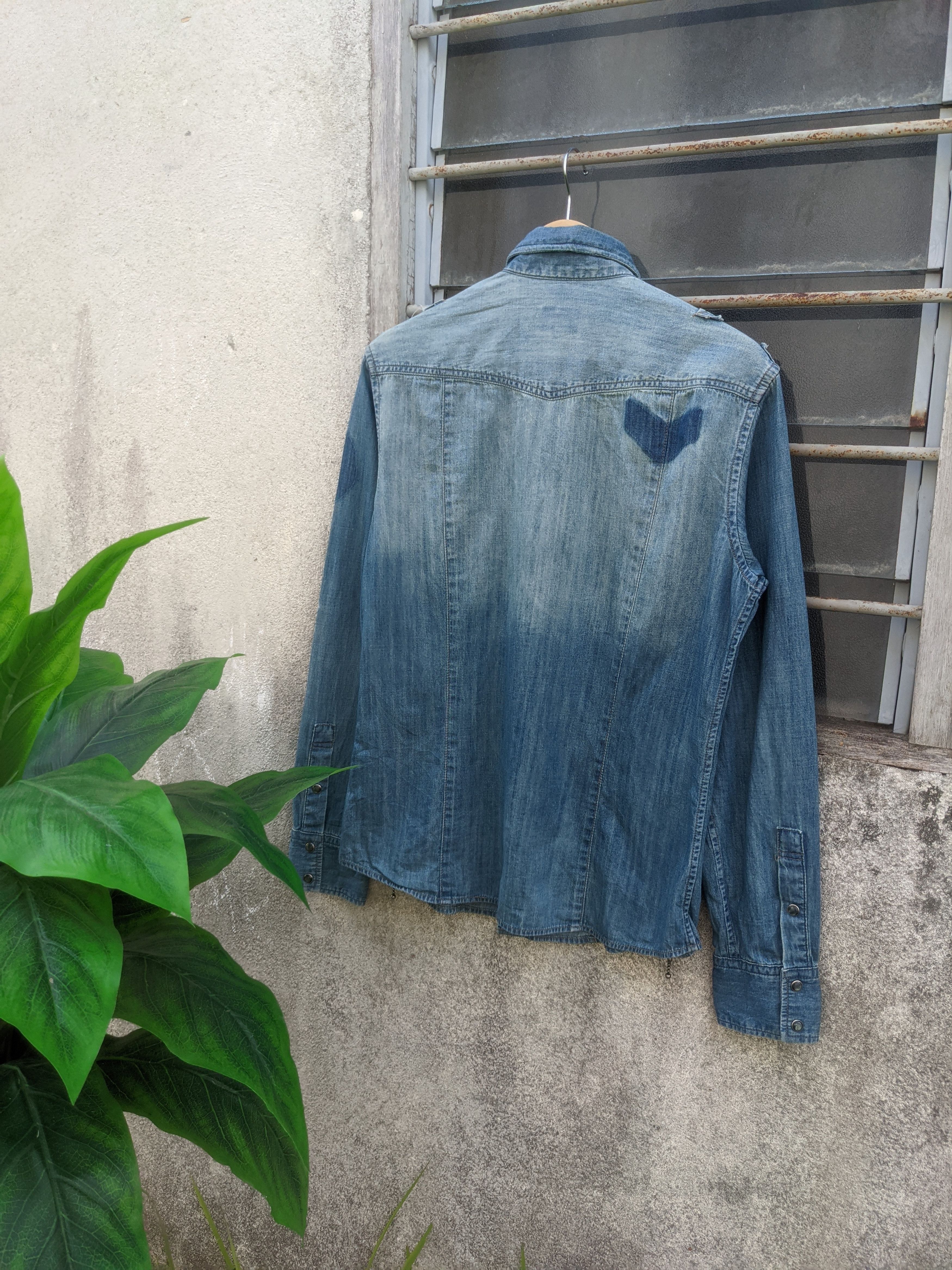 Designer × Japanese Brand Japanese brand PPFM stone wash western shirts Size M / US 6-8 / IT 42-44 - 2 Thumbnail