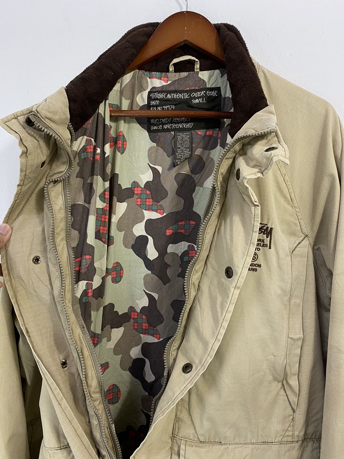 Stussy Stussy New York Tokyo Parka Jacket Camouflage Inner Design Size US S / EU 44-46 / 1 - 8 Thumbnail