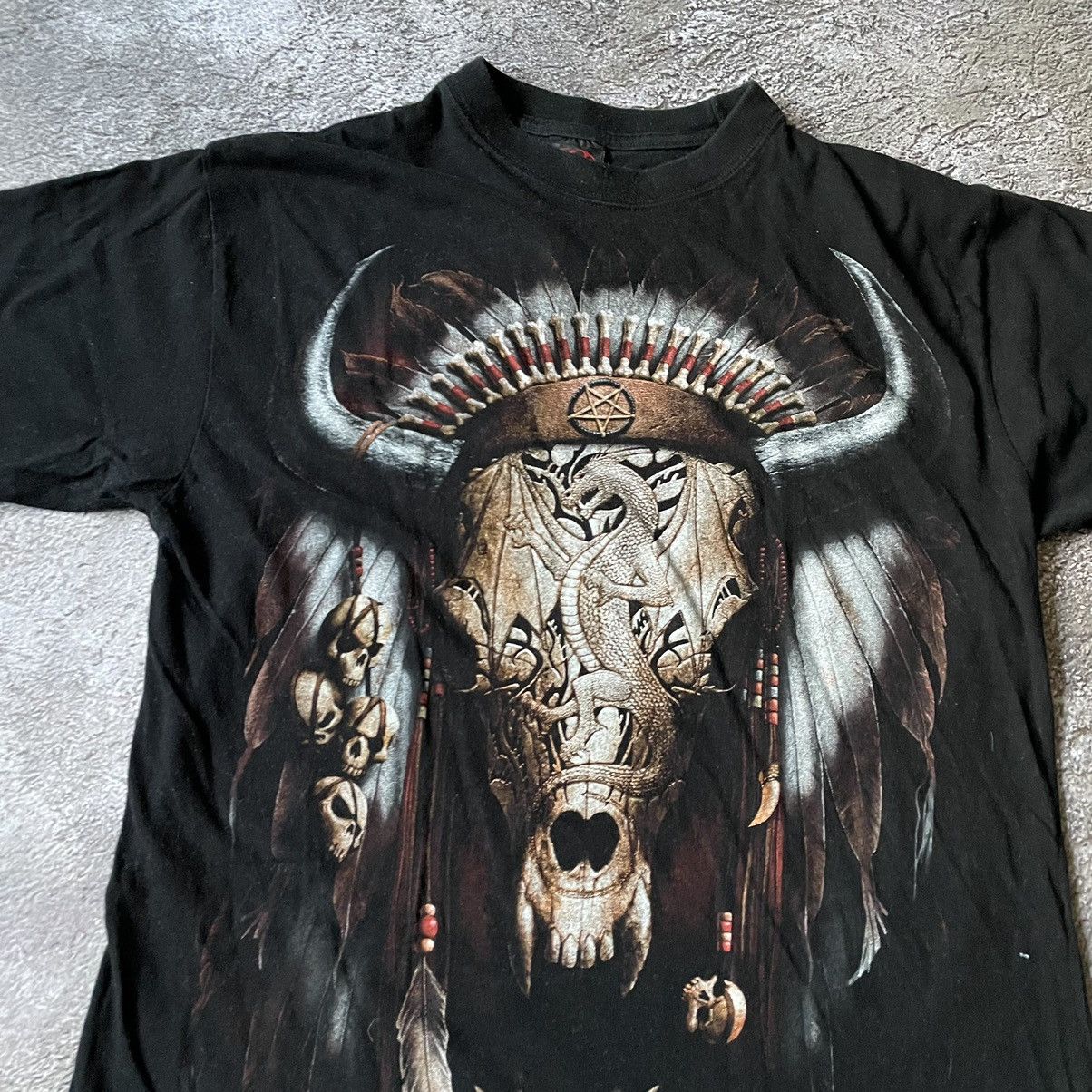 Band Tees Vintage Y2K Skulls Dead Face Religion God Creepy Horror Tee Size US L / EU 52-54 / 3 - 5 Thumbnail