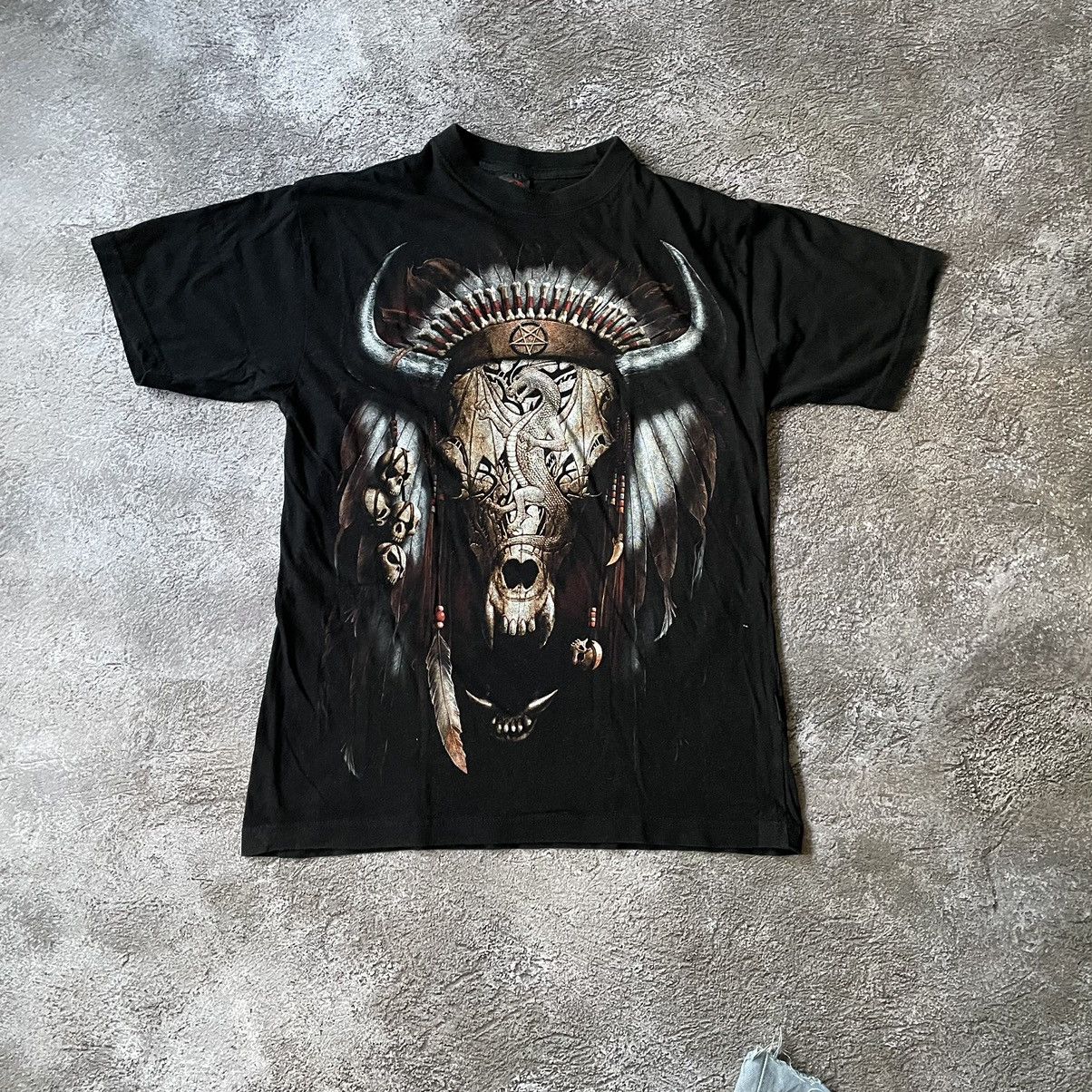 Band Tees Vintage Y2K Skulls Dead Face Religion God Creepy Horror Tee Size US L / EU 52-54 / 3 - 2 Thumbnail