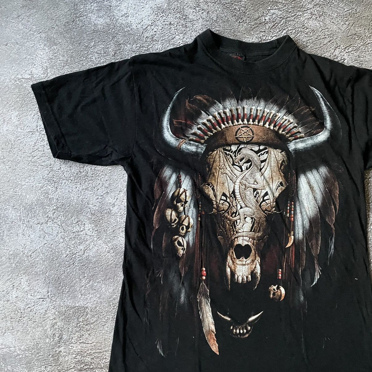 Band Tees Vintage Y2K Skulls Dead Face Religion God Creepy Horror Tee Size US L / EU 52-54 / 3 - 4 Thumbnail