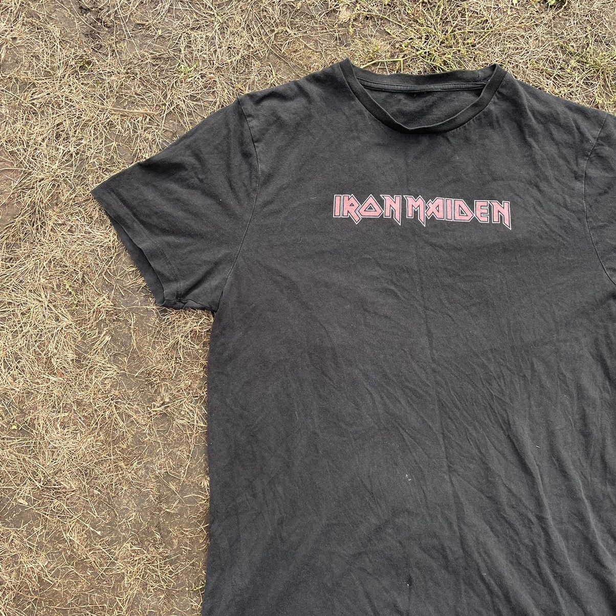 Vintage Vintage 90s Iron Maiden Faded Band Graphic Tee Black Grail M Size US M / EU 48-50 / 2 - 3 Thumbnail