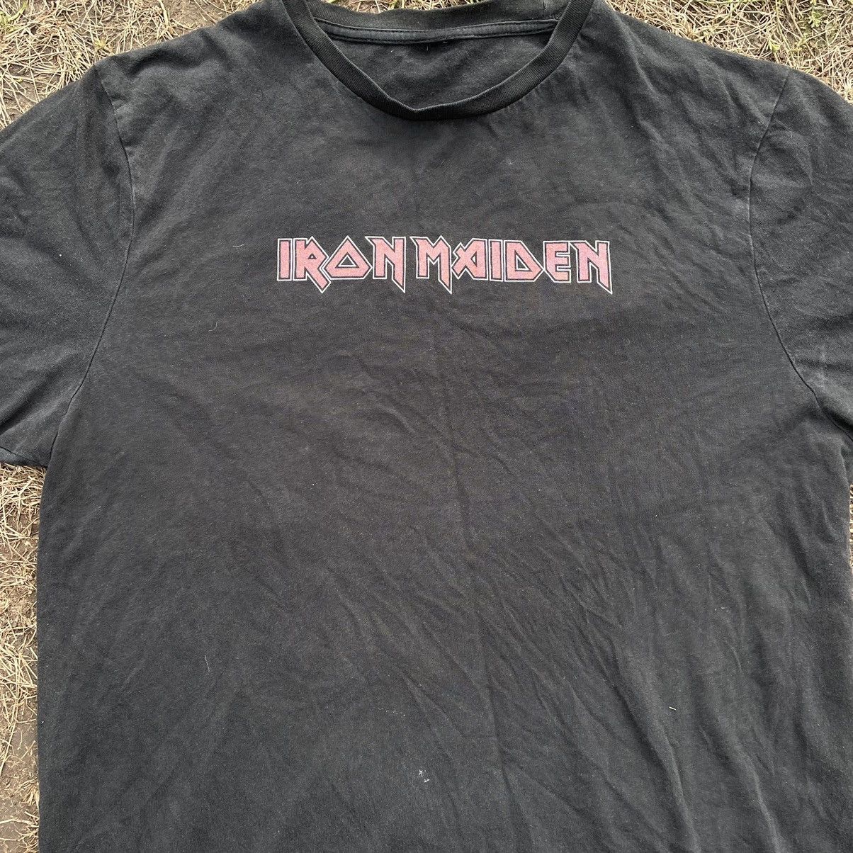 Vintage Vintage 90s Iron Maiden Faded Band Graphic Tee Black Grail M Size US M / EU 48-50 / 2 - 4 Thumbnail