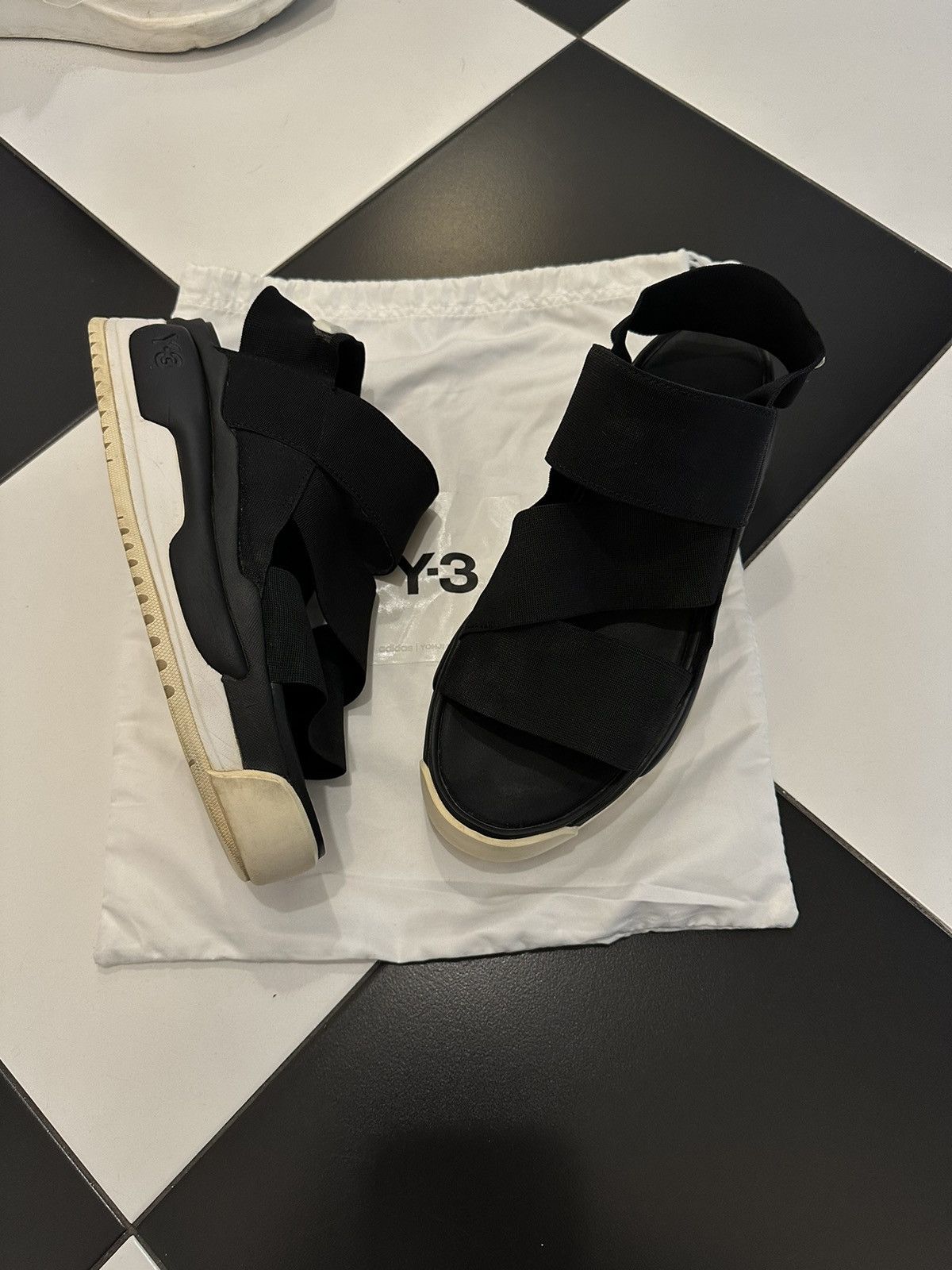 ☆Y-3 ☆HOKORI SANDAL/BLACK Y-3 Hokori Sandal Black GX1059 Release | Hypebeast