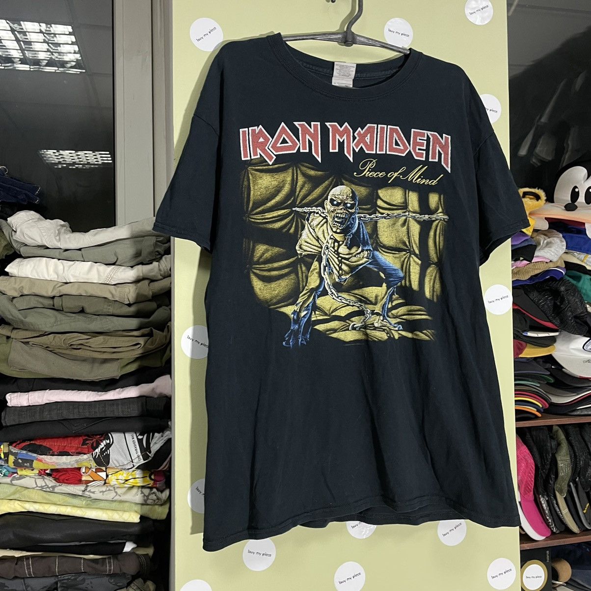 Vintage Vintage 90s Iron Maiden Band Tee Graphic Skulls Grunge L Size US L / EU 52-54 / 3 - 3 Thumbnail