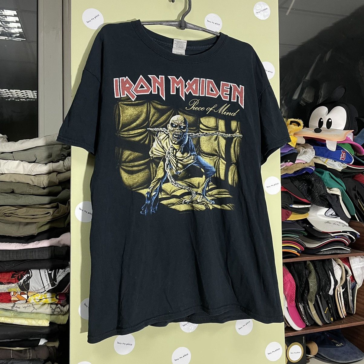 Vintage Vintage 90s Iron Maiden Band Tee Graphic Skulls Grunge L Size US L / EU 52-54 / 3 - 2 Thumbnail