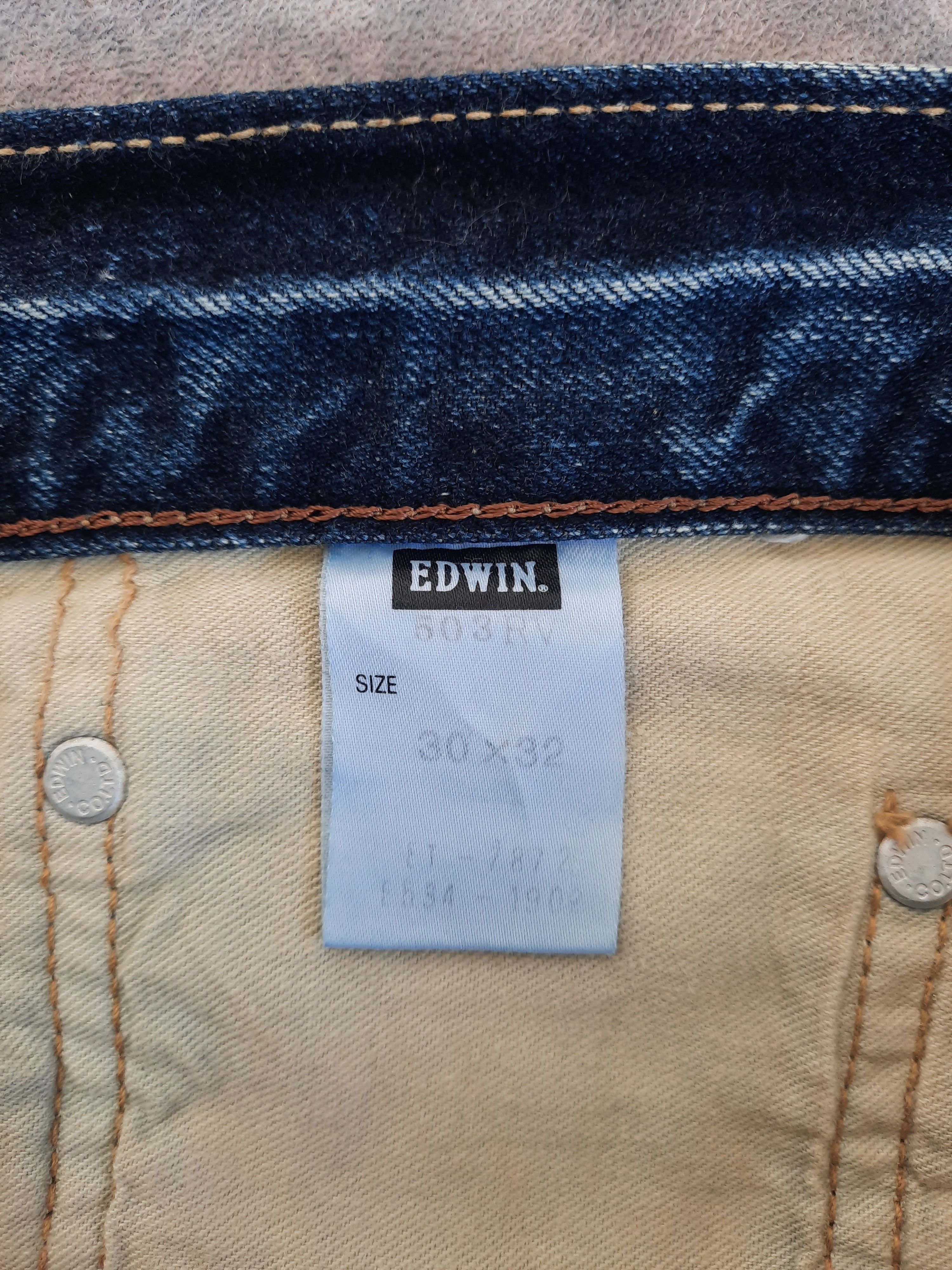 Japanese Brand 🔥Edwin 503 moon baker distressed stonewash denim jeans Size US 32 / EU 48 - 5 Thumbnail