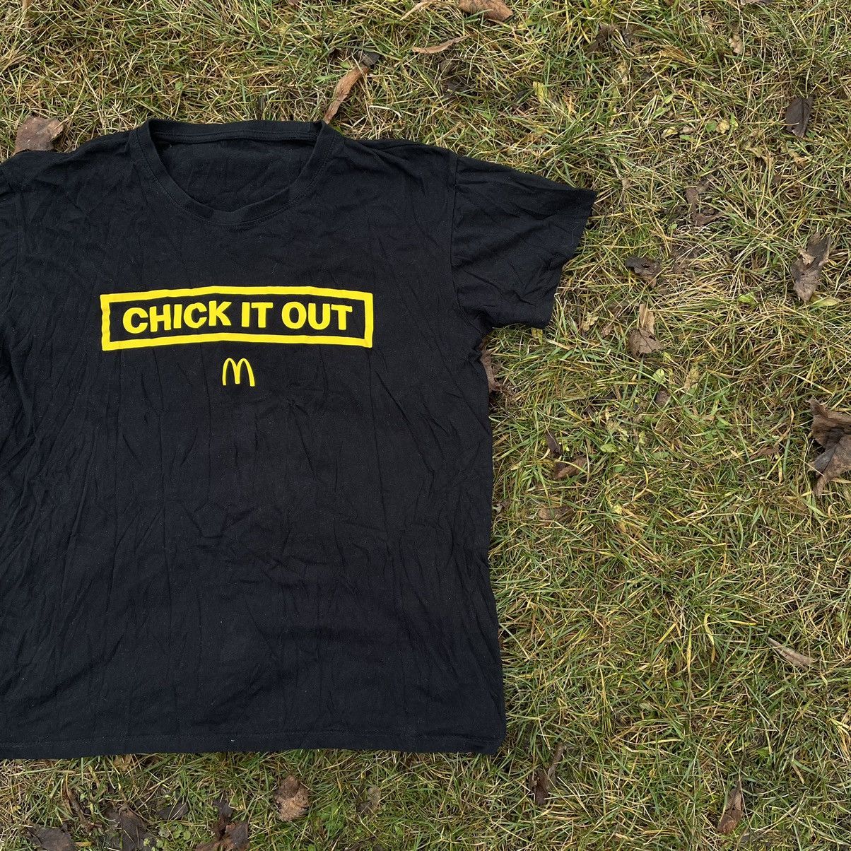 Vintage Vintage 90s McDonald's Graphic Tee Black Humor Streetwear M Size US M / EU 48-50 / 2 - 2 Thumbnail