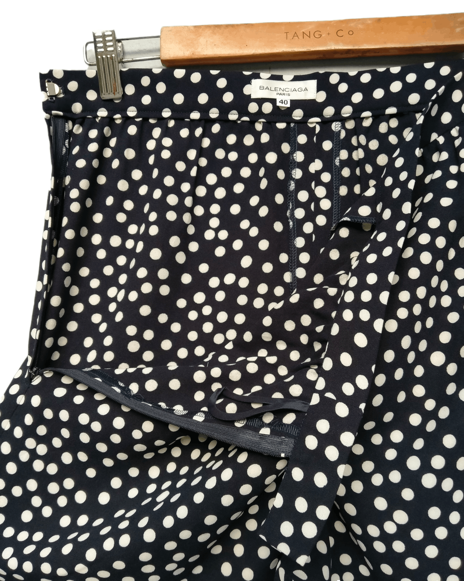 Balenciaga Rare!! Vintage Balenciaga Paris Polka Dot Side Zipper Pant Size US 30 / EU 46 - 6 Thumbnail