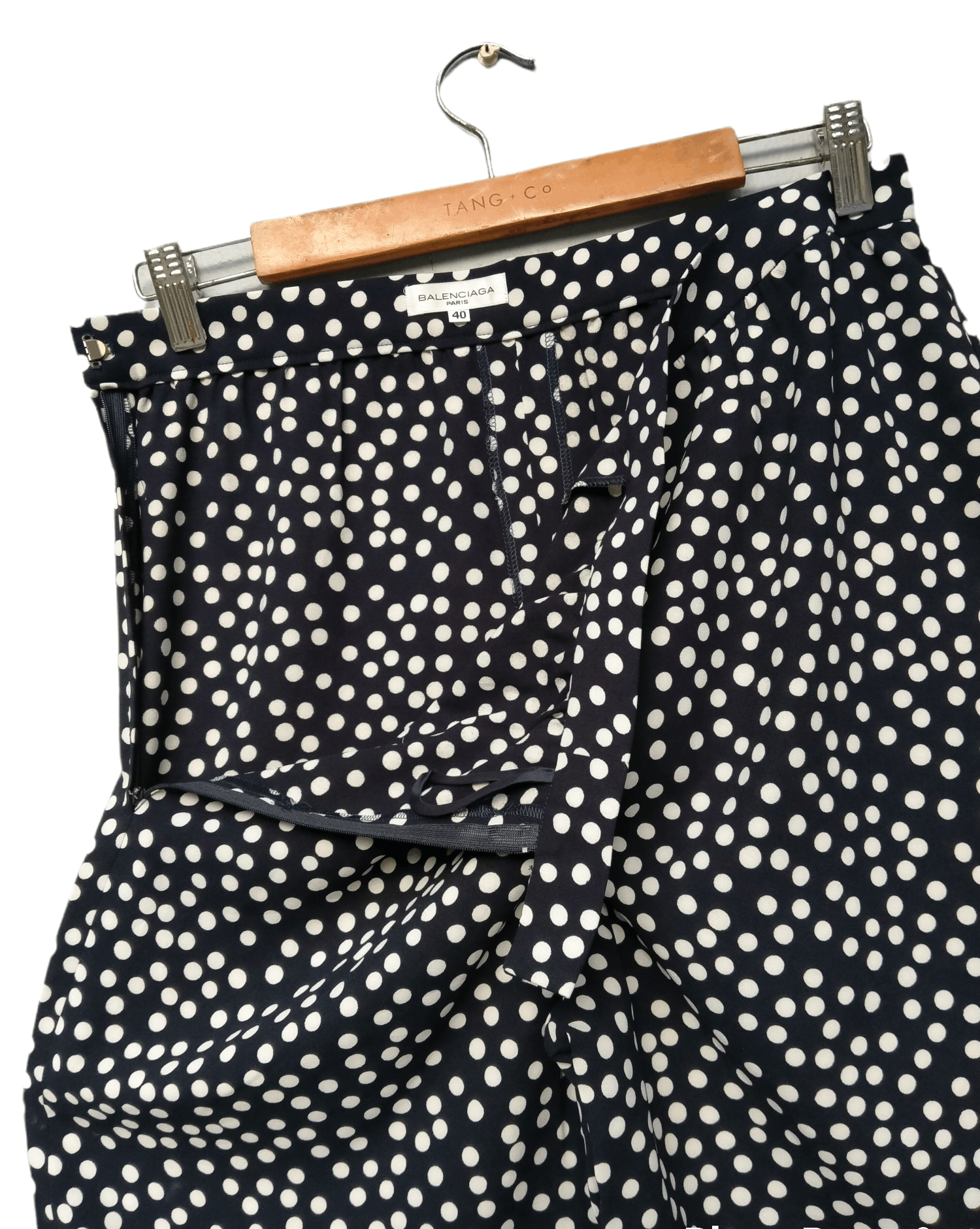 Balenciaga Rare!! Vintage Balenciaga Paris Polka Dot Side Zipper Pant Size US 30 / EU 46 - 7 Thumbnail
