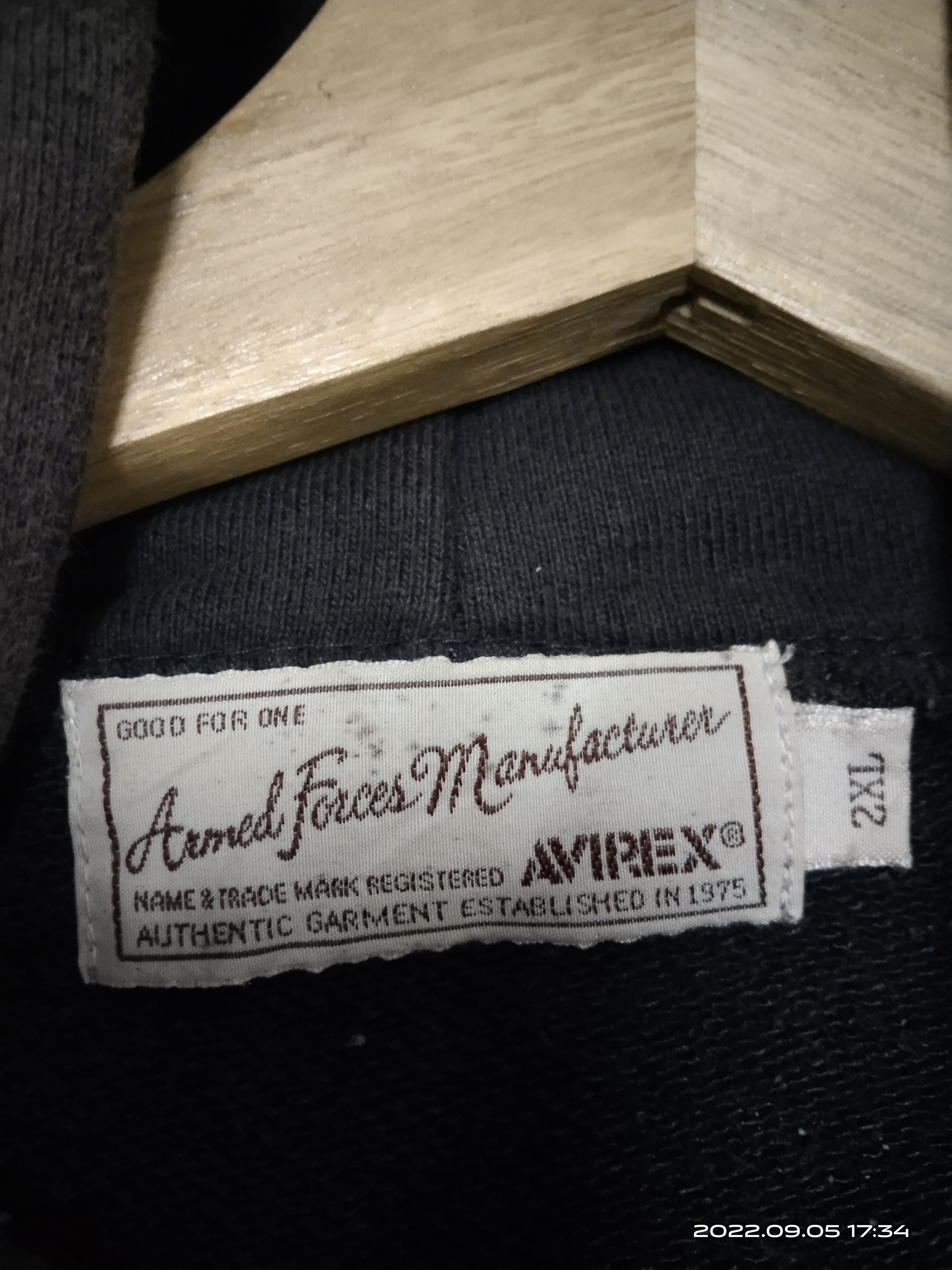 Avirex THRASH BAGGY SUN FADE AVIREX PULLOVER HOODIE Size US L / EU 52-54 / 3 - 9 Thumbnail
