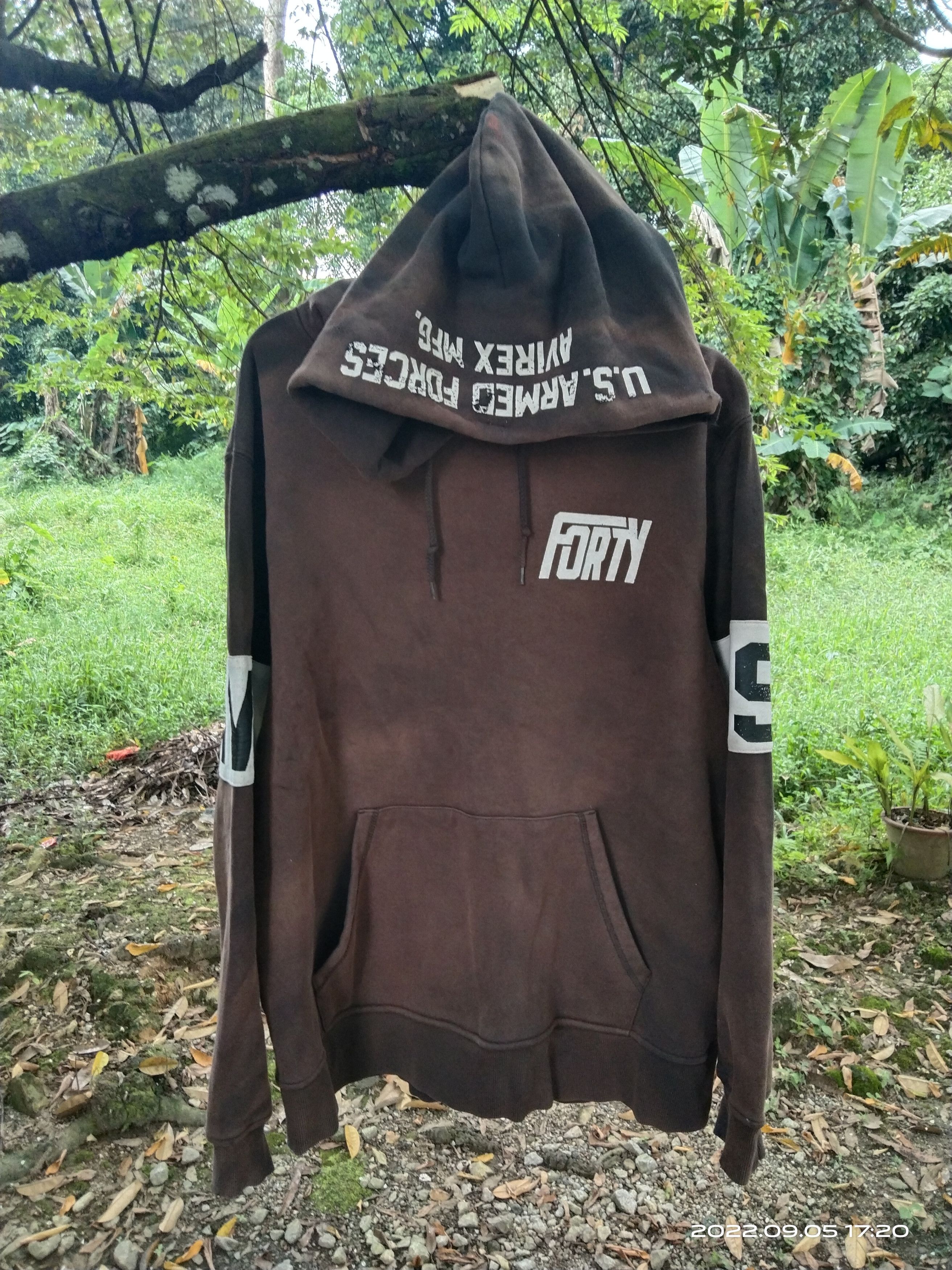 Avirex THRASH BAGGY SUN FADE AVIREX PULLOVER HOODIE Size US L / EU 52-54 / 3 - 3 Thumbnail