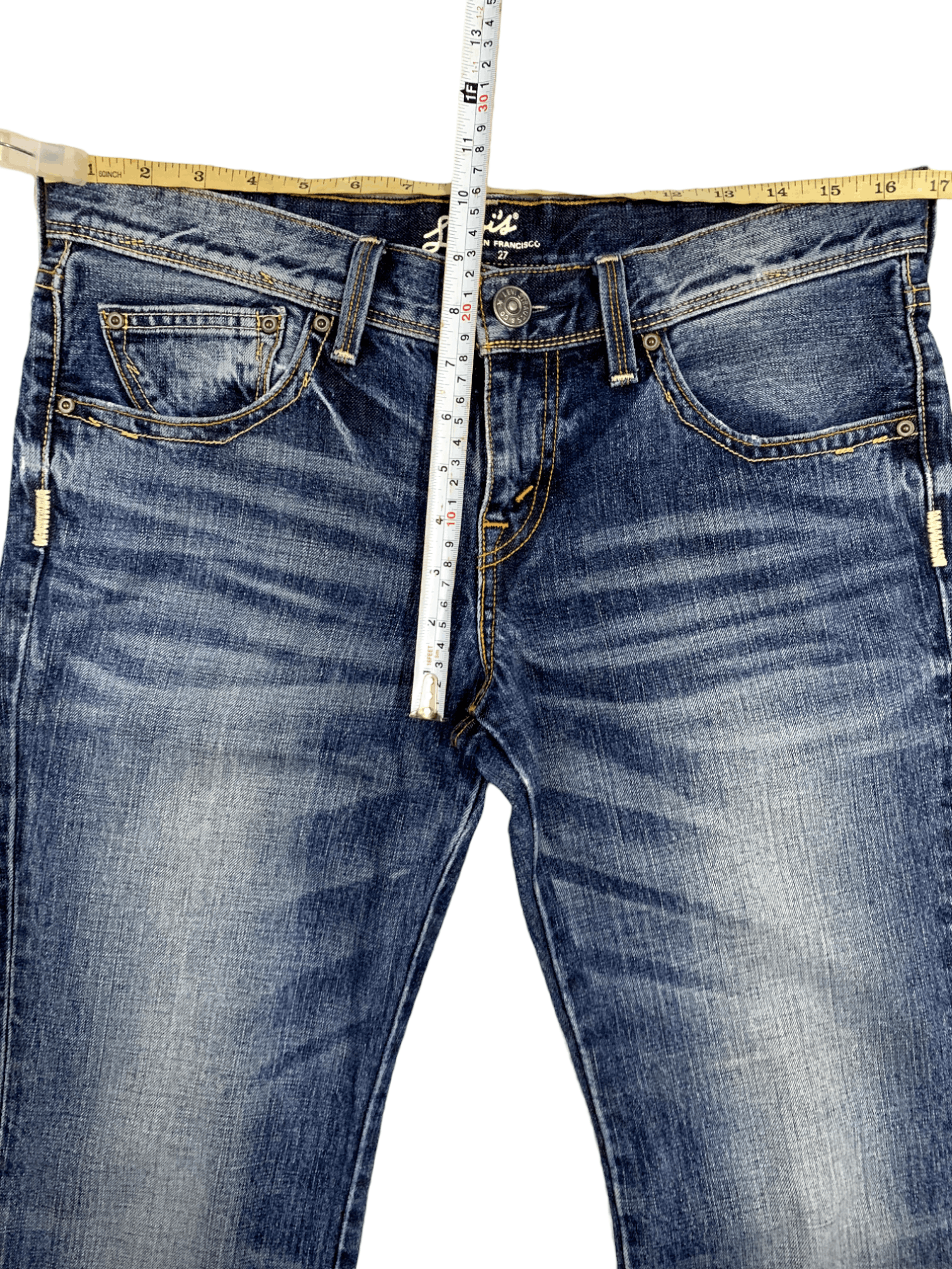 Levi's × Levi's Vintage Clothing Vintage Levis 501 White Tag Blue Wash Loose Jeans Size US 33 - 19 Thumbnail