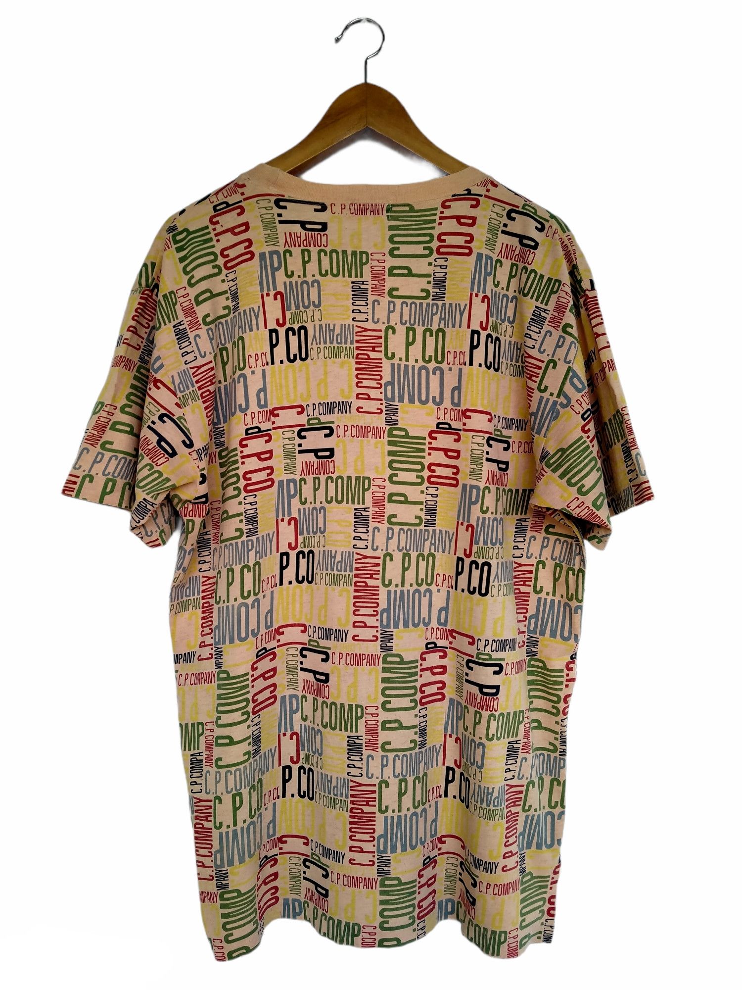 C.P. Company Rare!!! Vintage C.P. Company Distressed Full Print Spell Out Size US L / EU 52-54 / 3 - 2 Thumbnail