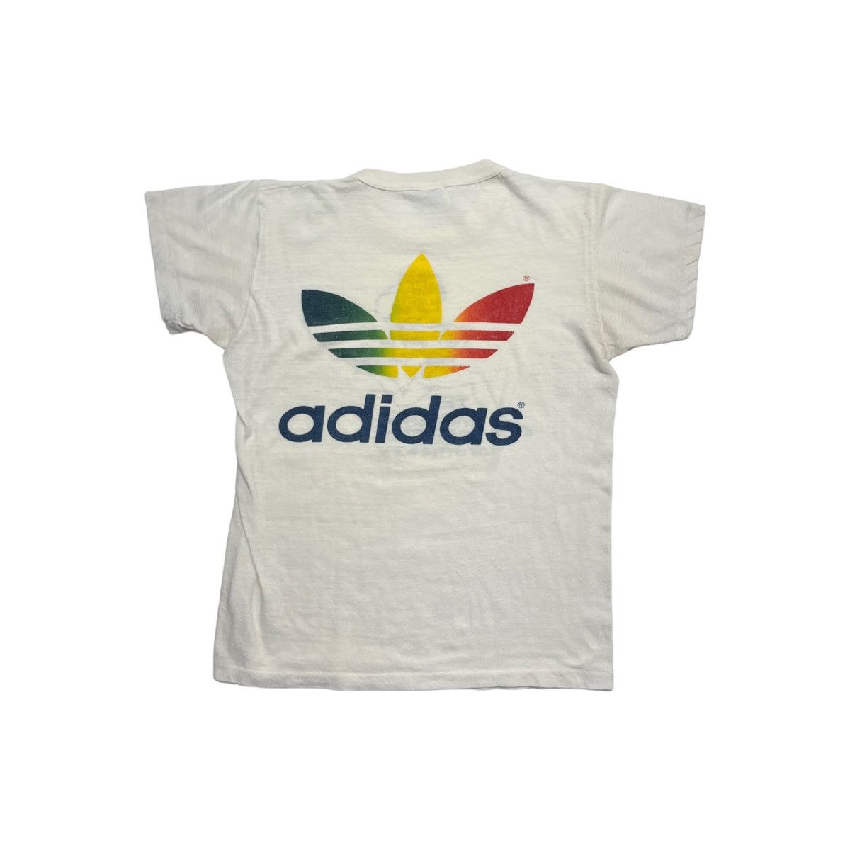 Vintage Adidas Trefoil Adidas T Shirt 80's 80s Adidas Trefoil